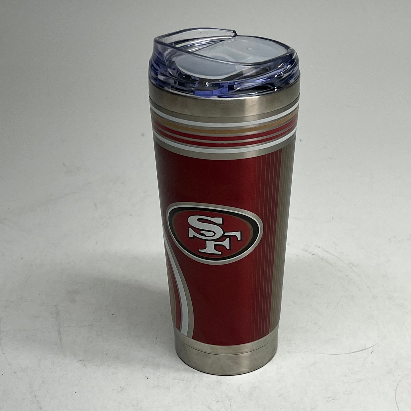 NFL San Francisco 49ers Roadie Stainless Steel Tumbler 18oz Red/Gold 6926