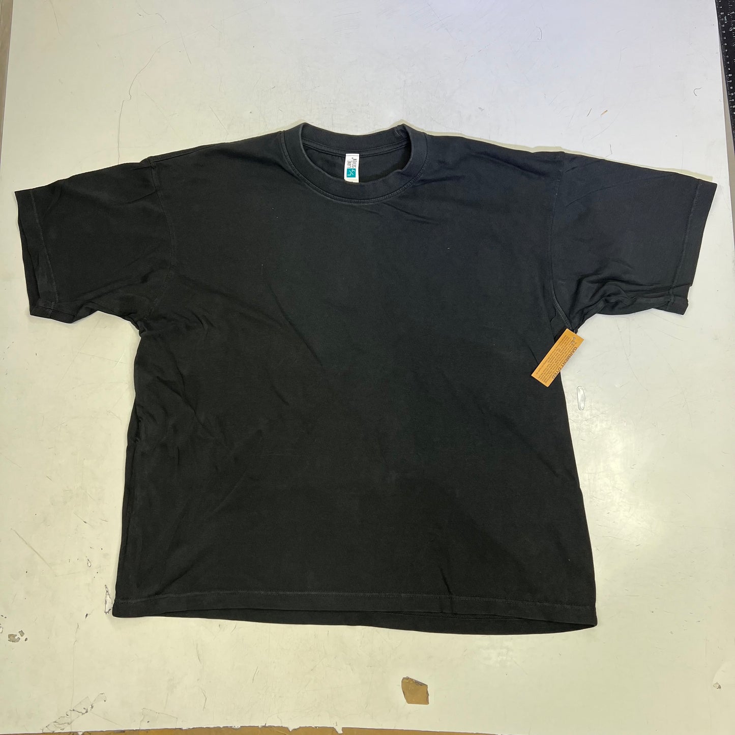 ZA@ LANE SEVEN (12 PACK) Urban Heavy Tee Garment Dye Short Sleeve Unisex Sz XL Pigmented Black