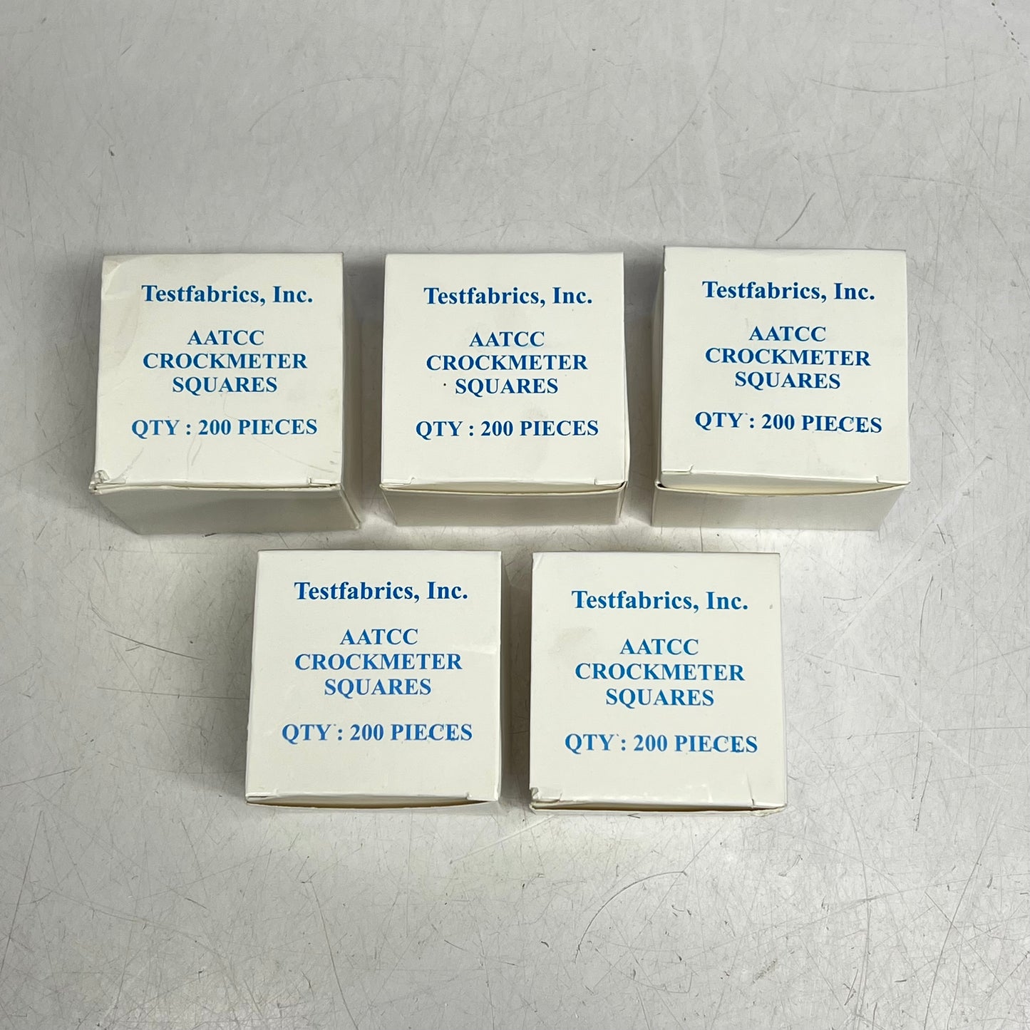 TESTFABRICS (1000 PACK) AATCC Crockmeter Square For Color Fastness In Textiles