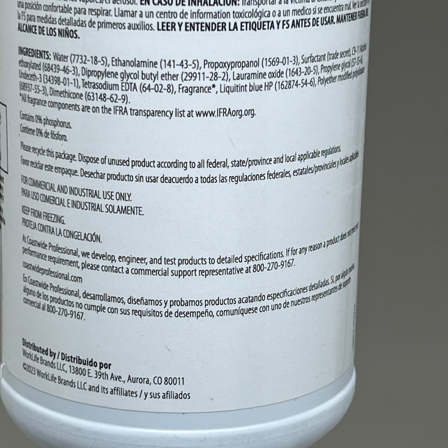 COASTWIDE (6 Bottes) 23 Triple Power Degreaser Alkaline Formula 1qt CW393032-A