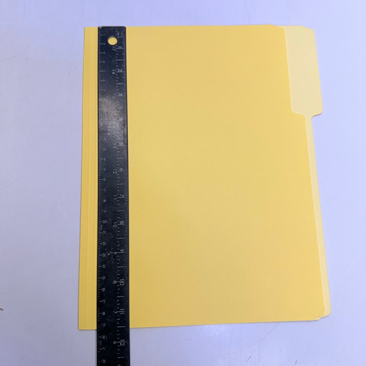 STAPLES (2 PACK, 100 Count Ea) 3 - Tab File Folders Letter Size Yellow ST224535