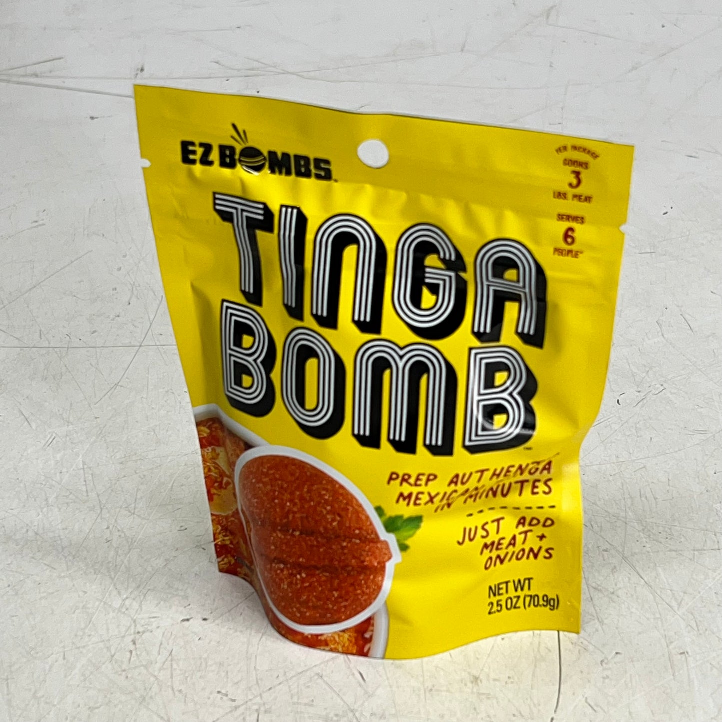 EZ BOMBS (3 PACK, 3 Each) Tinga Bomb Seasoning Authentic 2.5oz Red BB 09/27