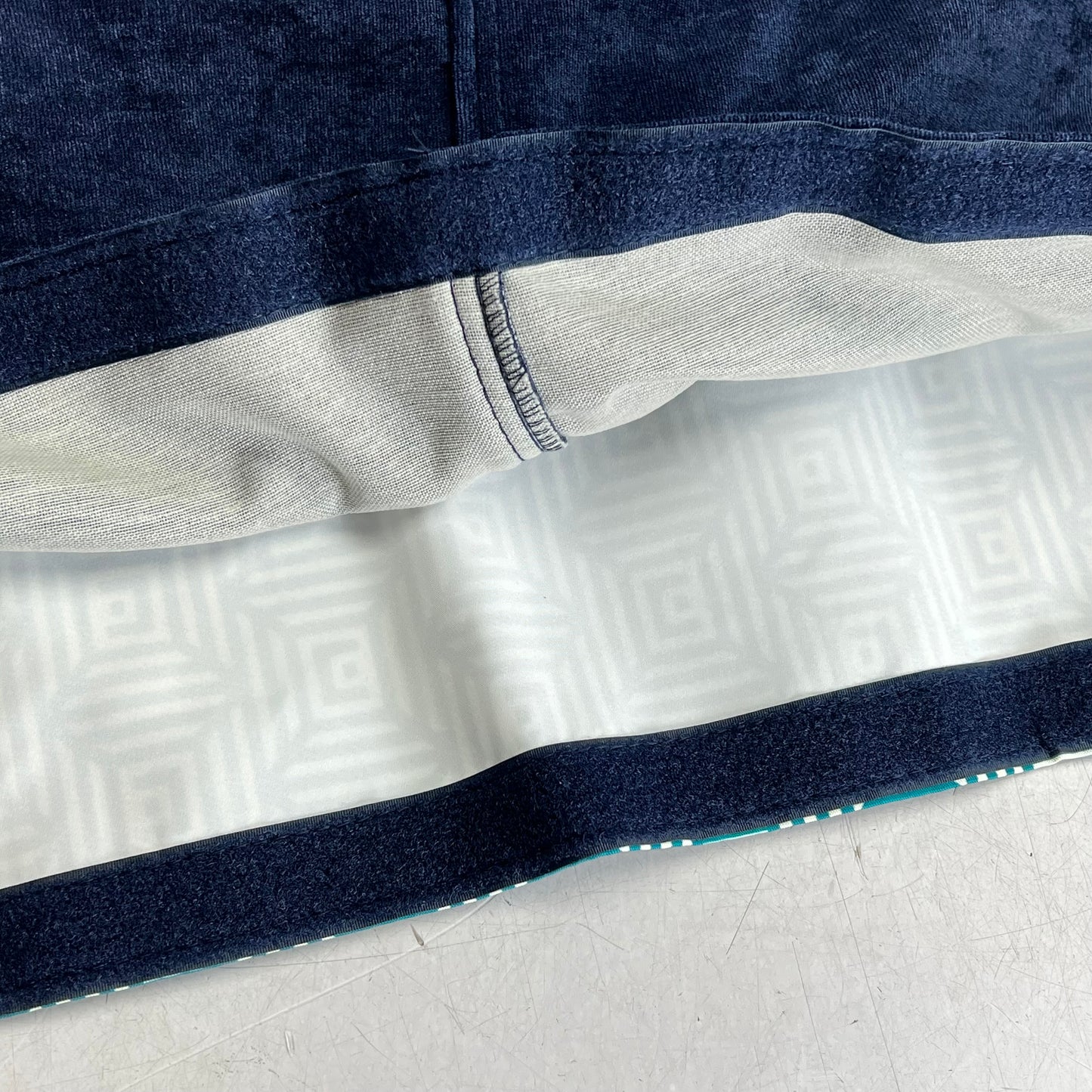 LOVE SAC Deep Angled Side Cover Corded Velvet 29" W X 28.5"T X 6"D Sapphire Navy