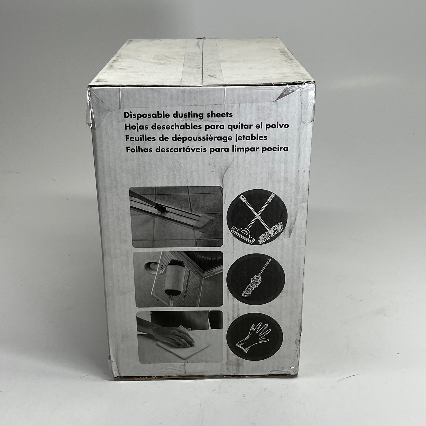 HILLYARD Disposable Dusting Sheets Single Ply 250 Sheets 6"x8" White HIL20910