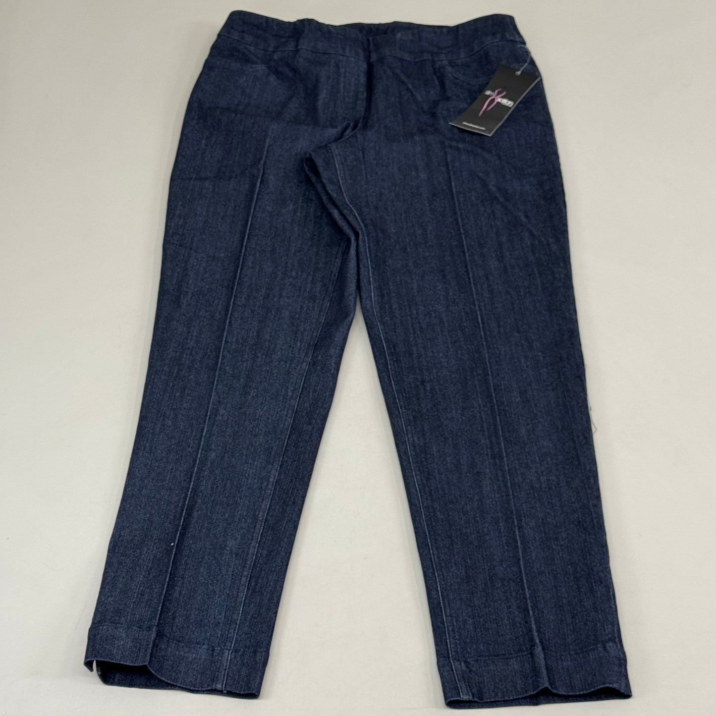 MULTIPLES Ankle Pant Petite Women's Sz 10 Denim M2604P
