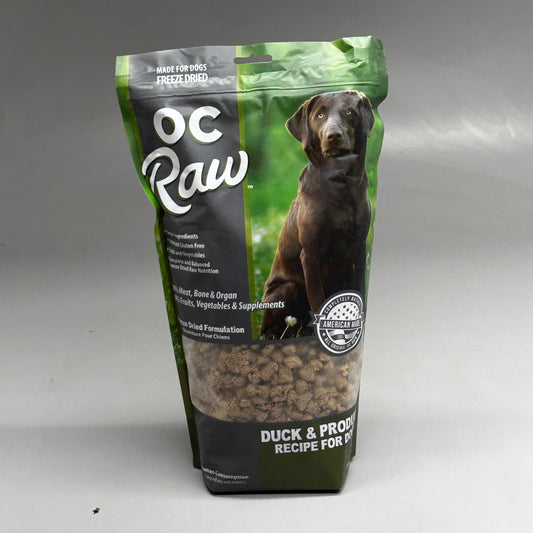 OC RAW Duck & Product Freeze Dried Meaty Rox for Dogs 20 Oz