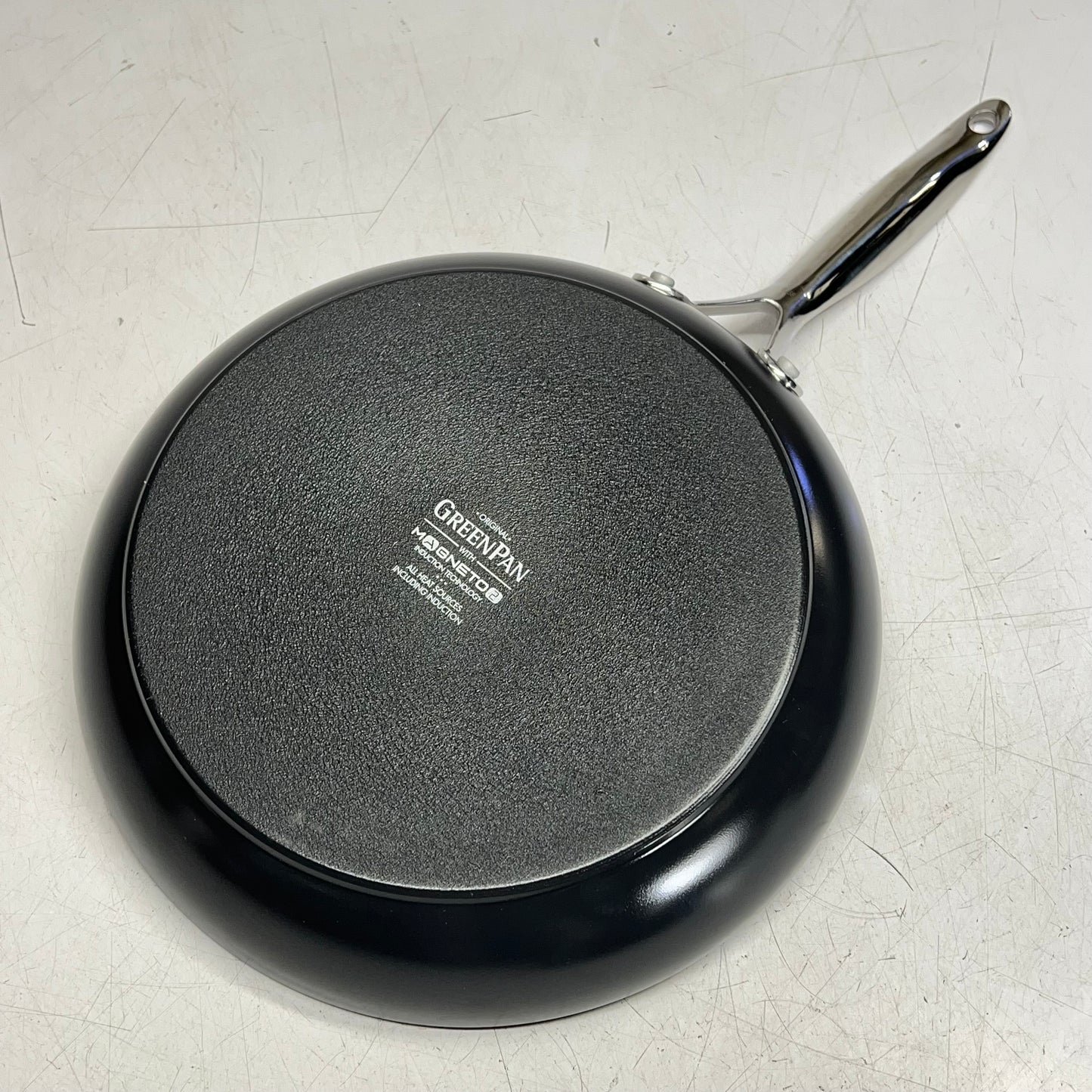 GREEN LIFE Valencia Pro Ceramic Nonstick Frypan Set  8" 9.5" & 11" Charcoal Grey