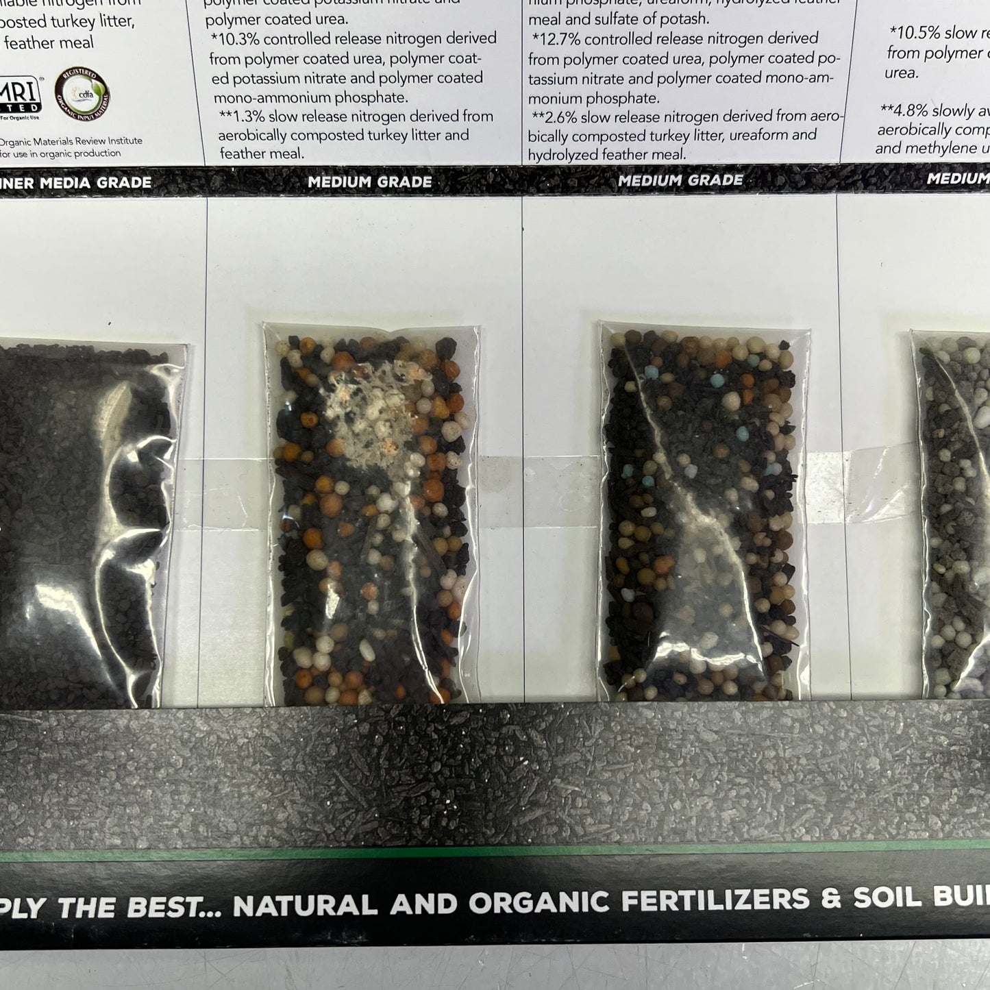 SUSTANE NATURALLY Professional Grade Natural & Organic Fertilizer 5 Mini Samples