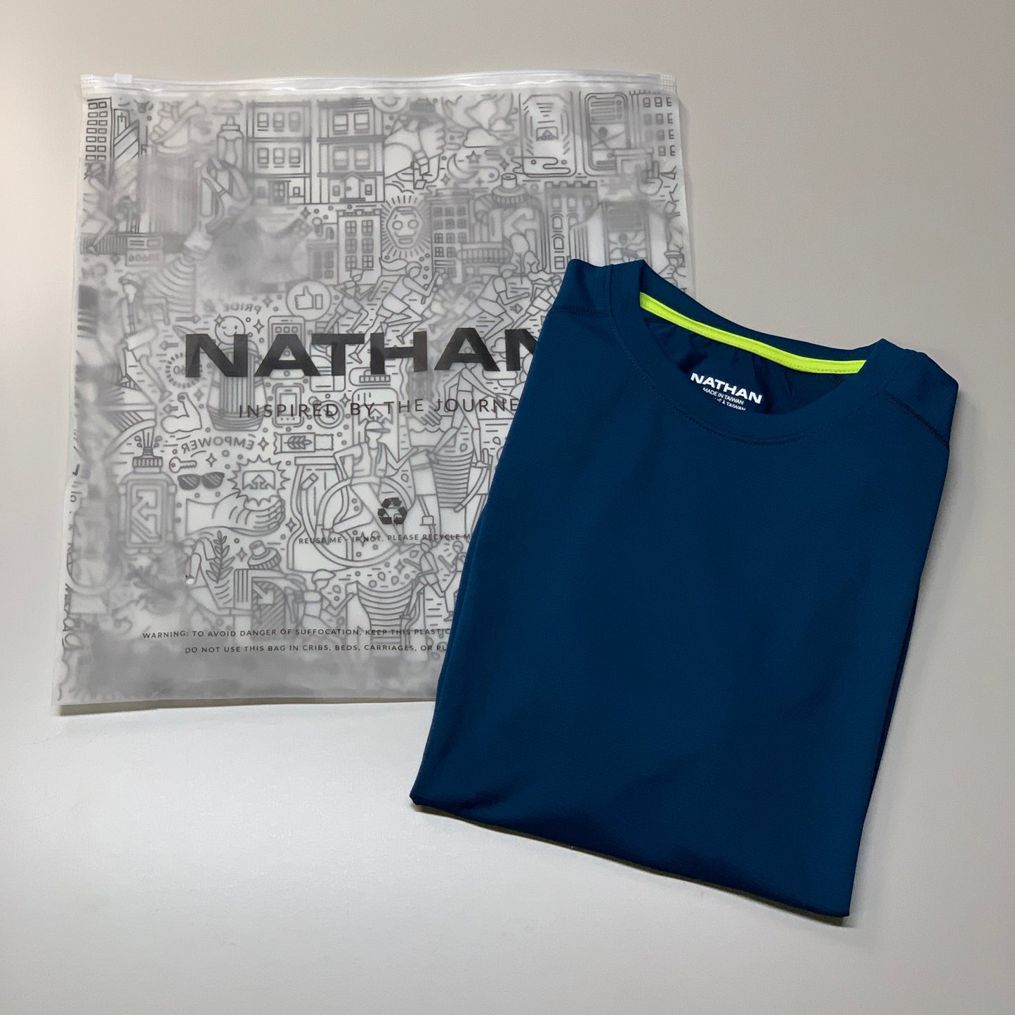 NATHAN Raise Short Sleeve Shirt Tee 2.0 Men's Sailor Blue Size XL NS50880-60062-XL