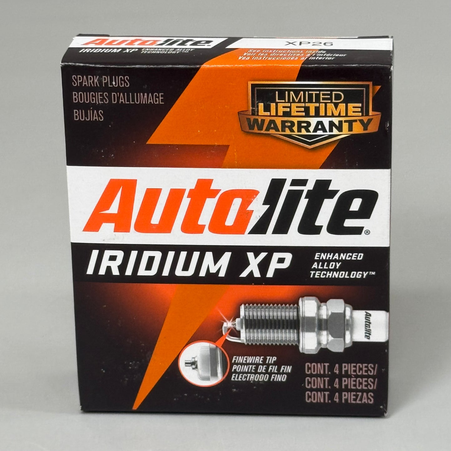 AUTOLITE (4 PACK)Platinum Iridium XP Spark Plug Fine Wire Tapered 5/8" Hex XP26