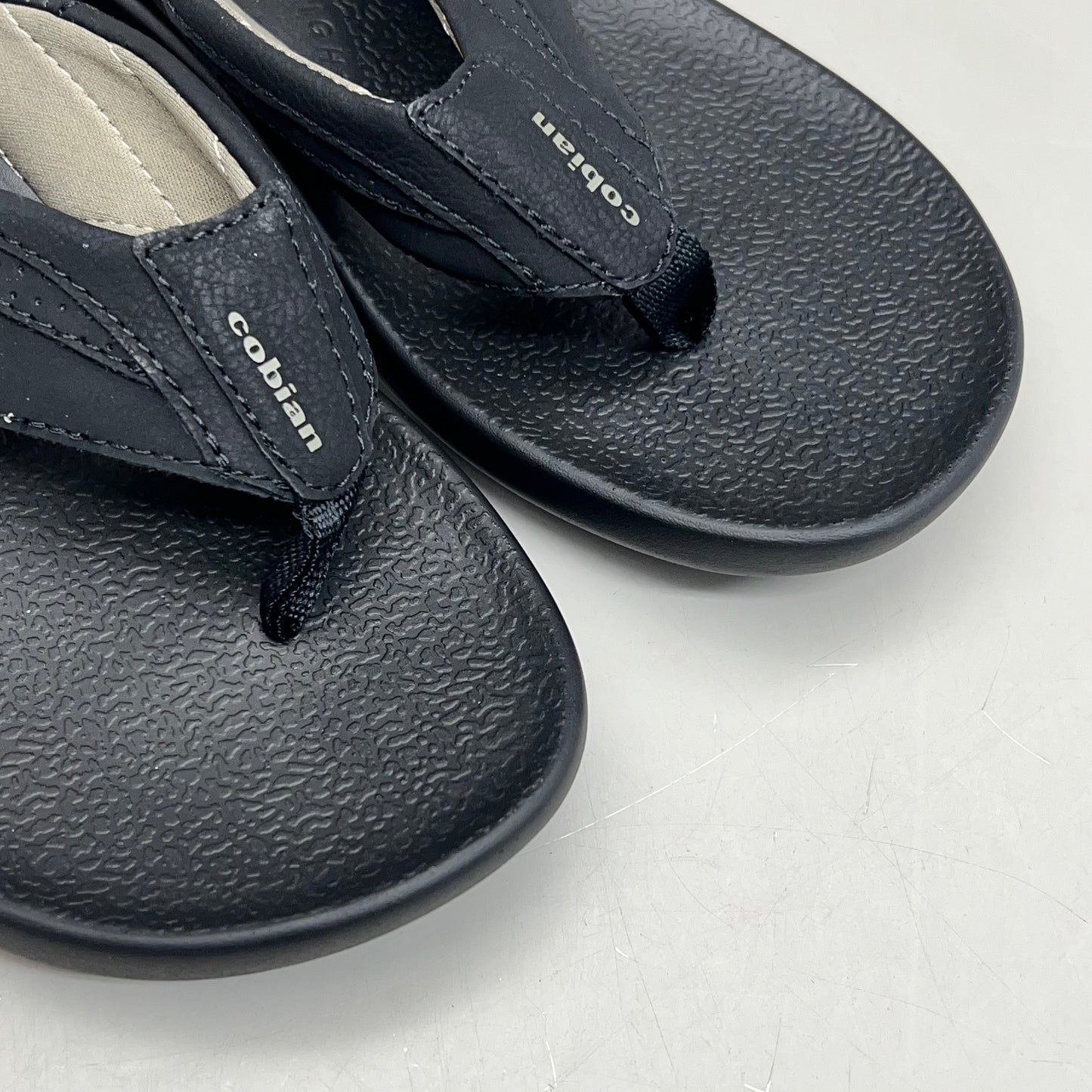 COBIAN Compass Synthetic Leather Strap Men's Sz 12, EU 45 Black COM25-001-12