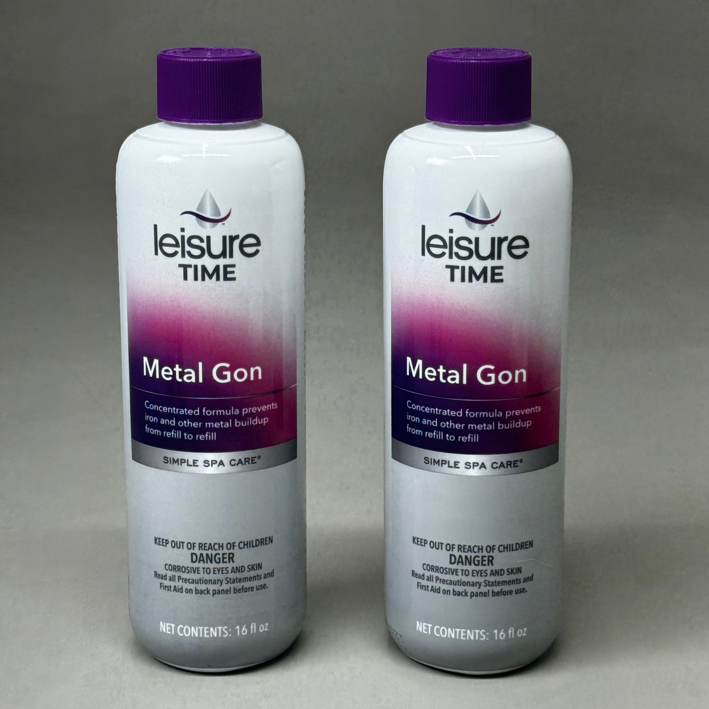 LEISUE TIME (2 PACK) Liquid Metal & Mineral Deposits Removing Agent 16oz 5921677