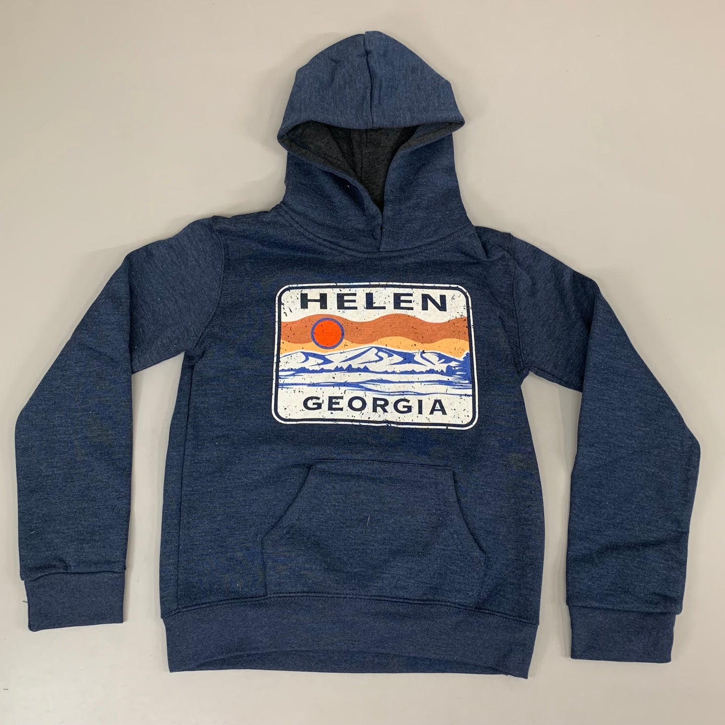LONEROCK Helen Georgia Pull Over Hoodie Youth Medium Indigo Heather