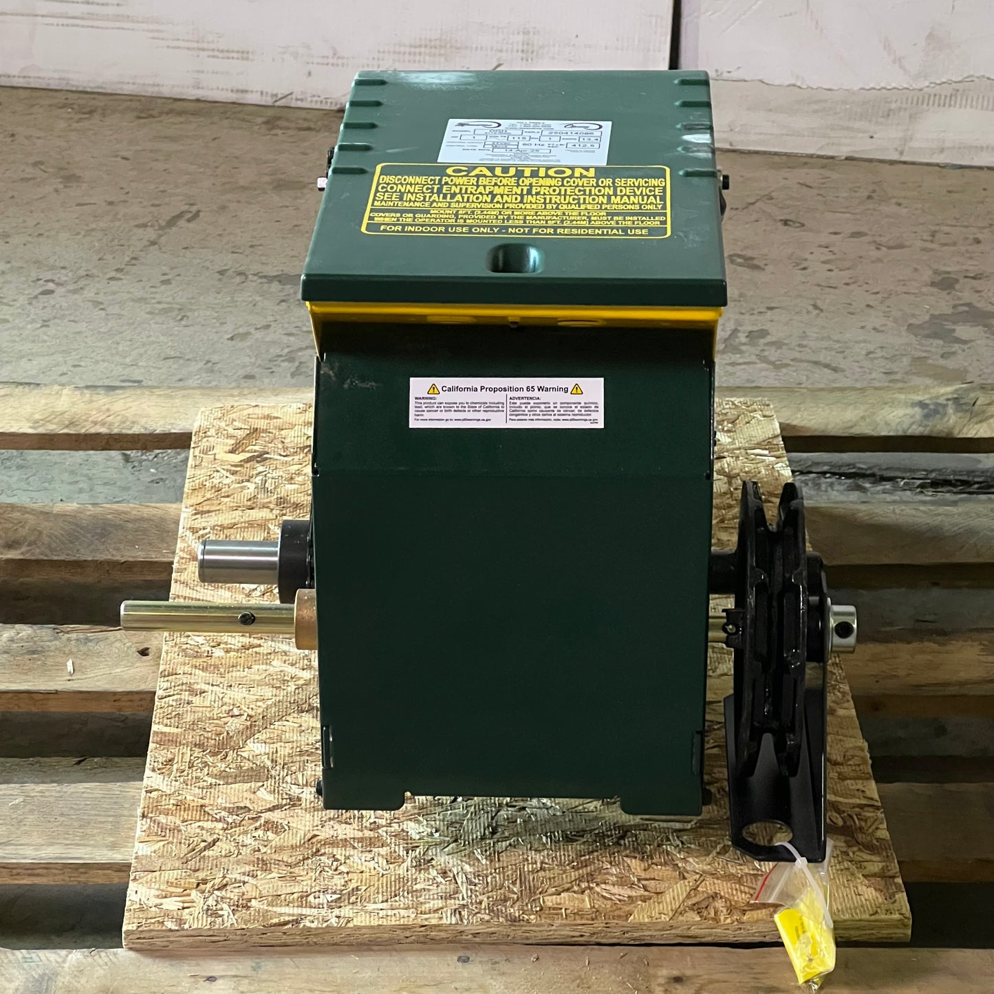 OPERA-GH Heavy Duty Hoist Operator 22"L x 13"W x 8"H Green/Black OGH 6114-0M00