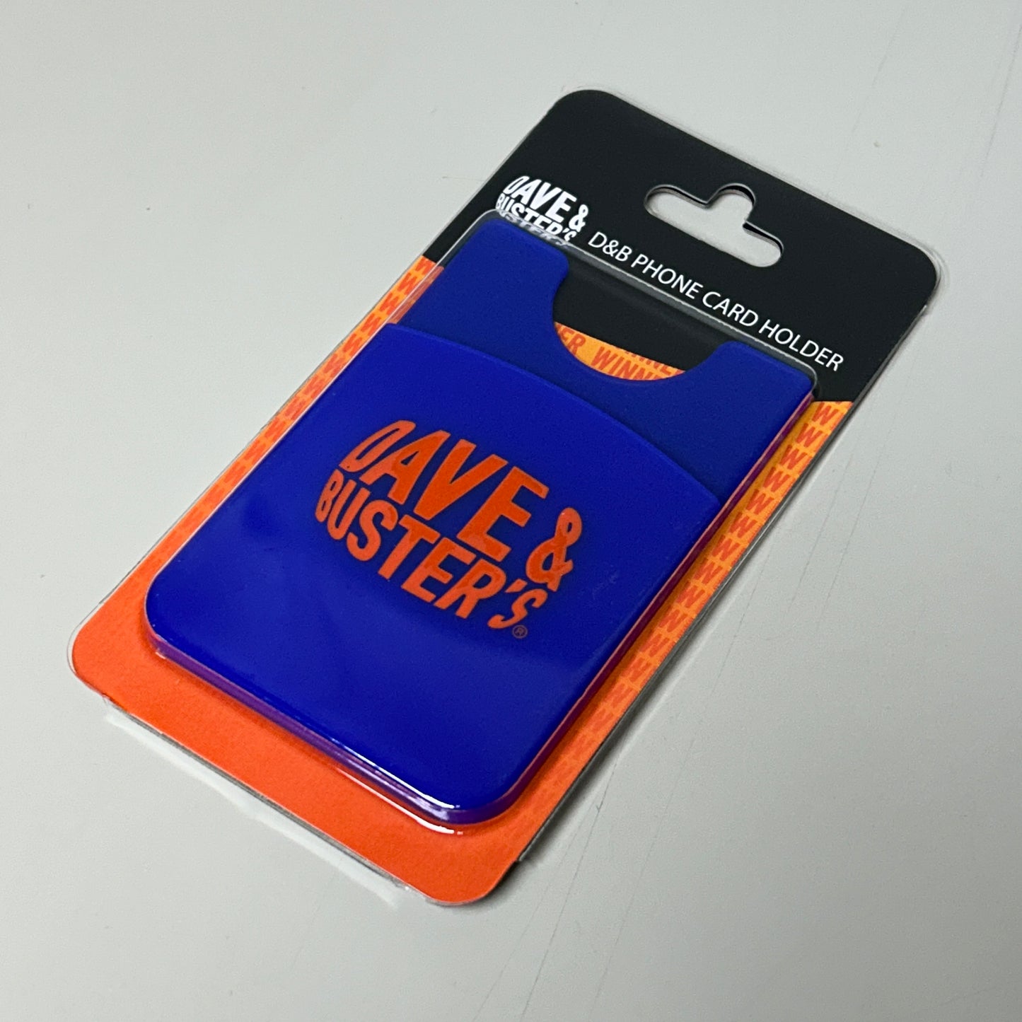 DAVE & BUSTER'S 24-PK! Phone Card Holders, Orange Blue Black and White 18826 (New)