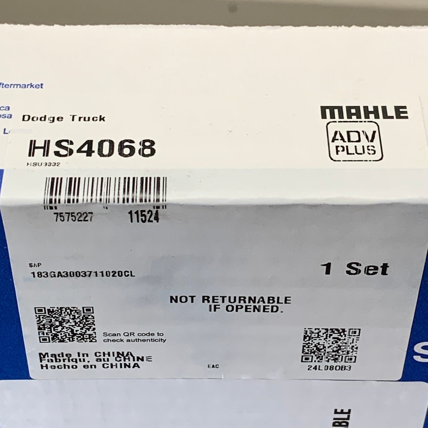 MAHLE Upper Head Gasket Set For 1989-1998 Dodge HS4068