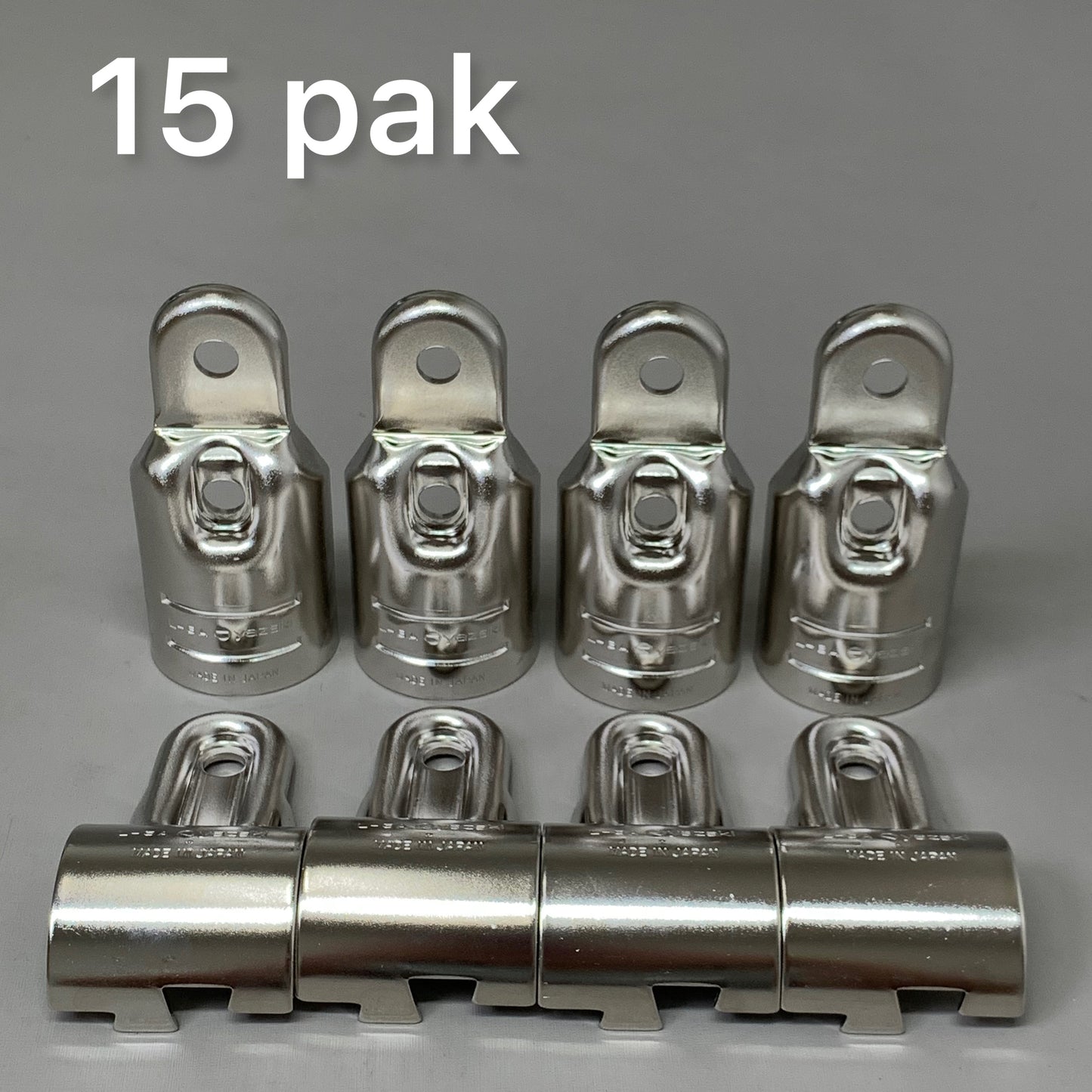 YAZAKI CREFORM (15 PACK) Metal Joint Set for Pipe Frames 42mm Nickle Plating LJ-7A NI