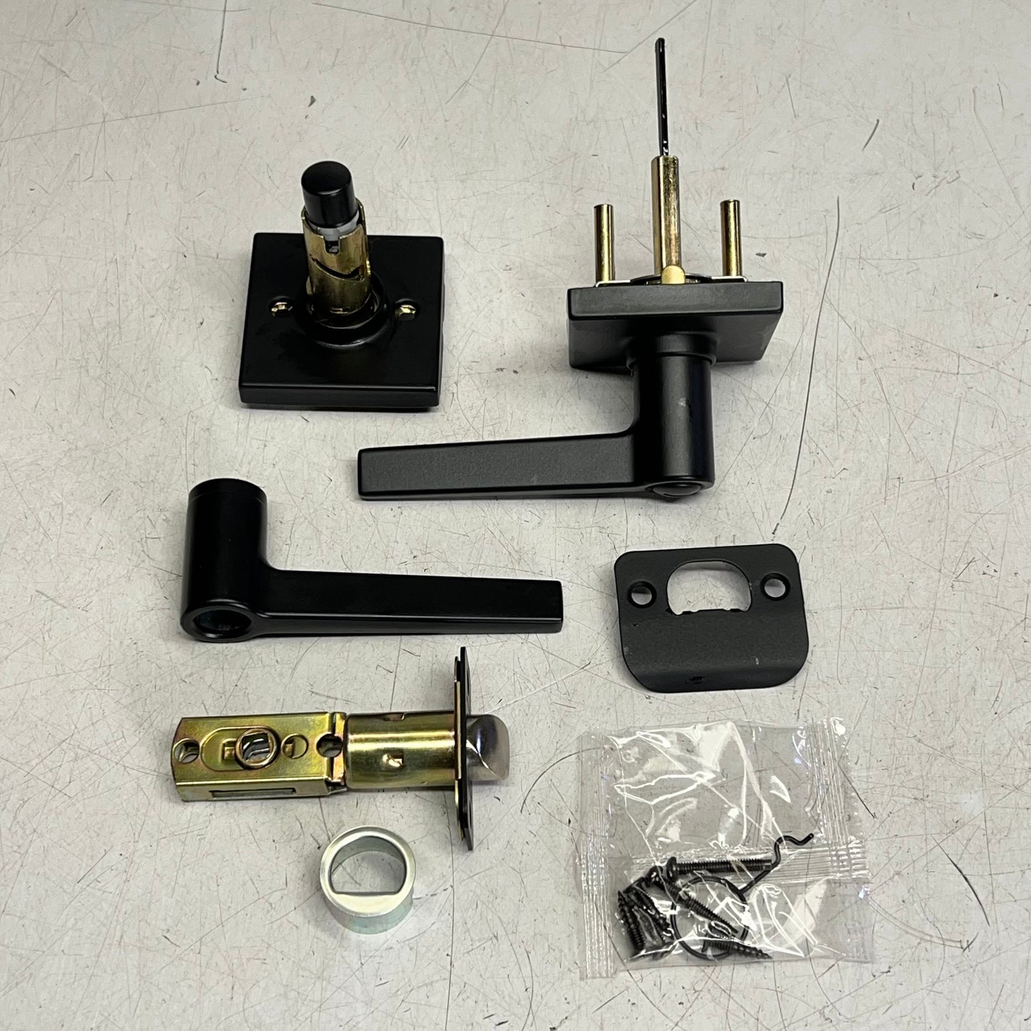 KWIKSET Safe Lock Daylon Passage Ul Adjustable Backset Matte Black 9SL40000-007