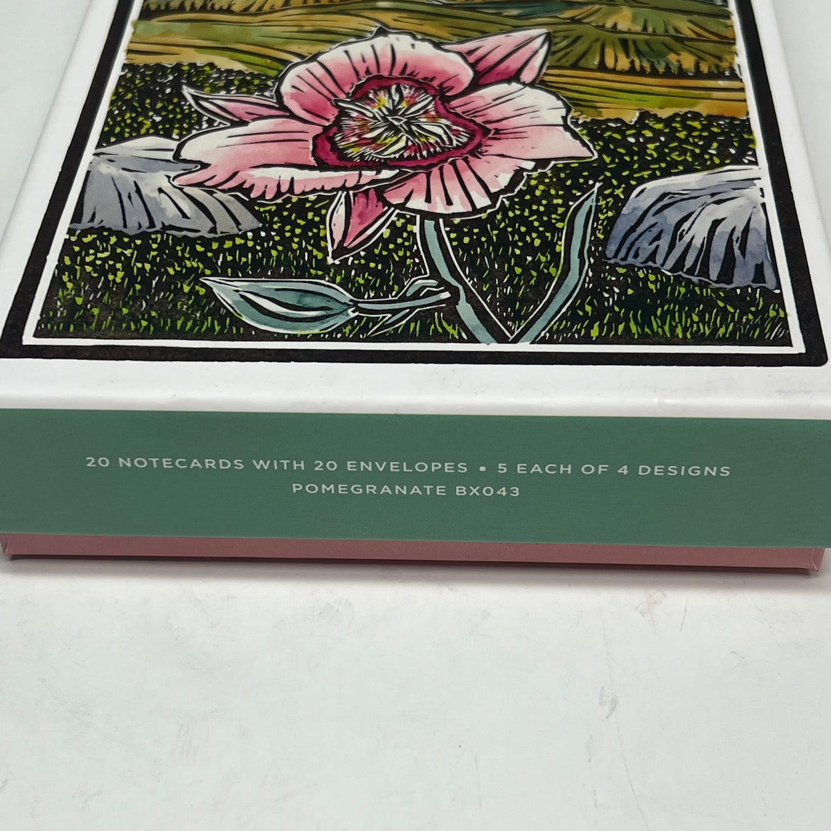 POMEGRANATE (20 PACK) Molly Hashimoto Wildflowers Notecards & Envelopes 4x6"