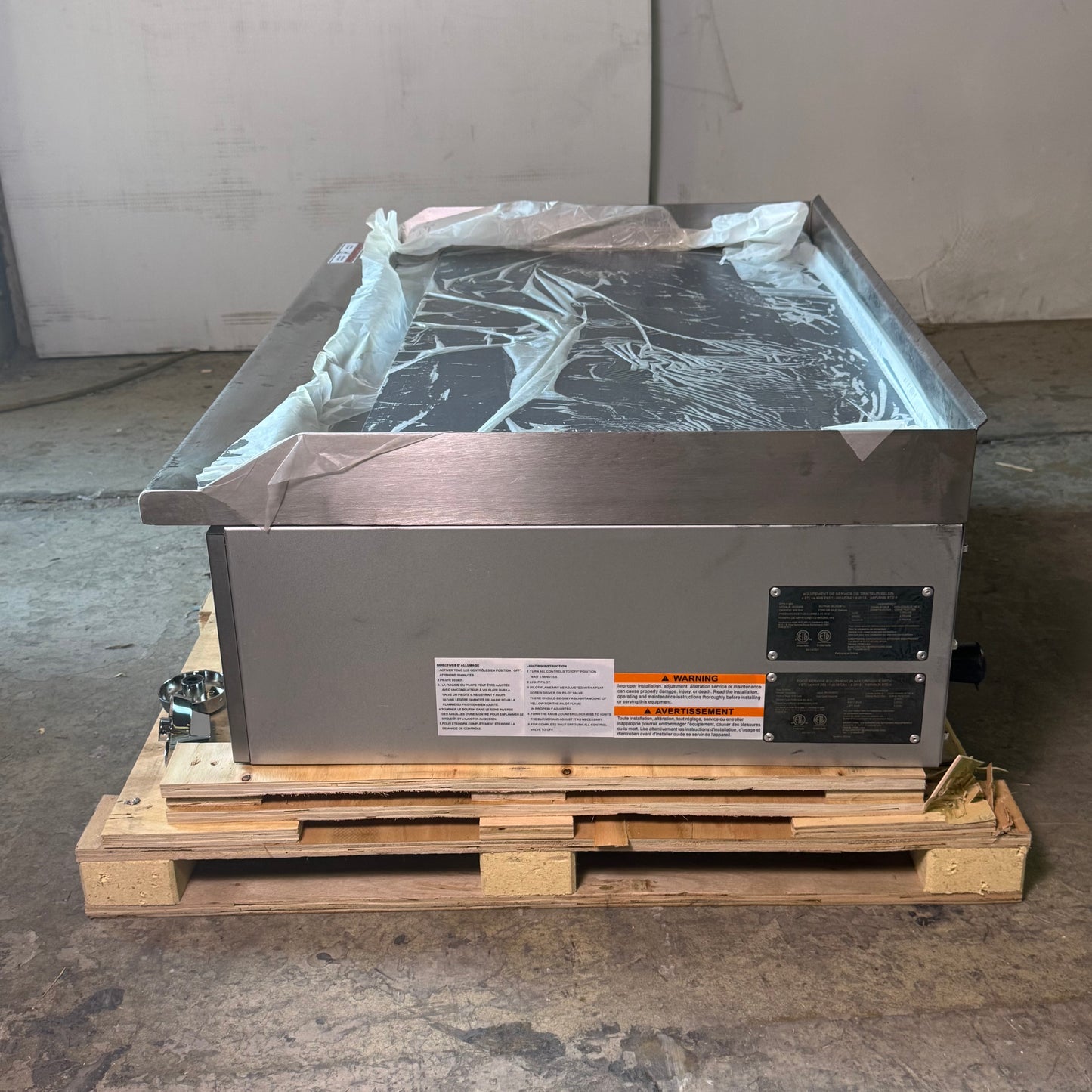 GROPCORE Gas Griddle 90000 BTU Grey GCG36E