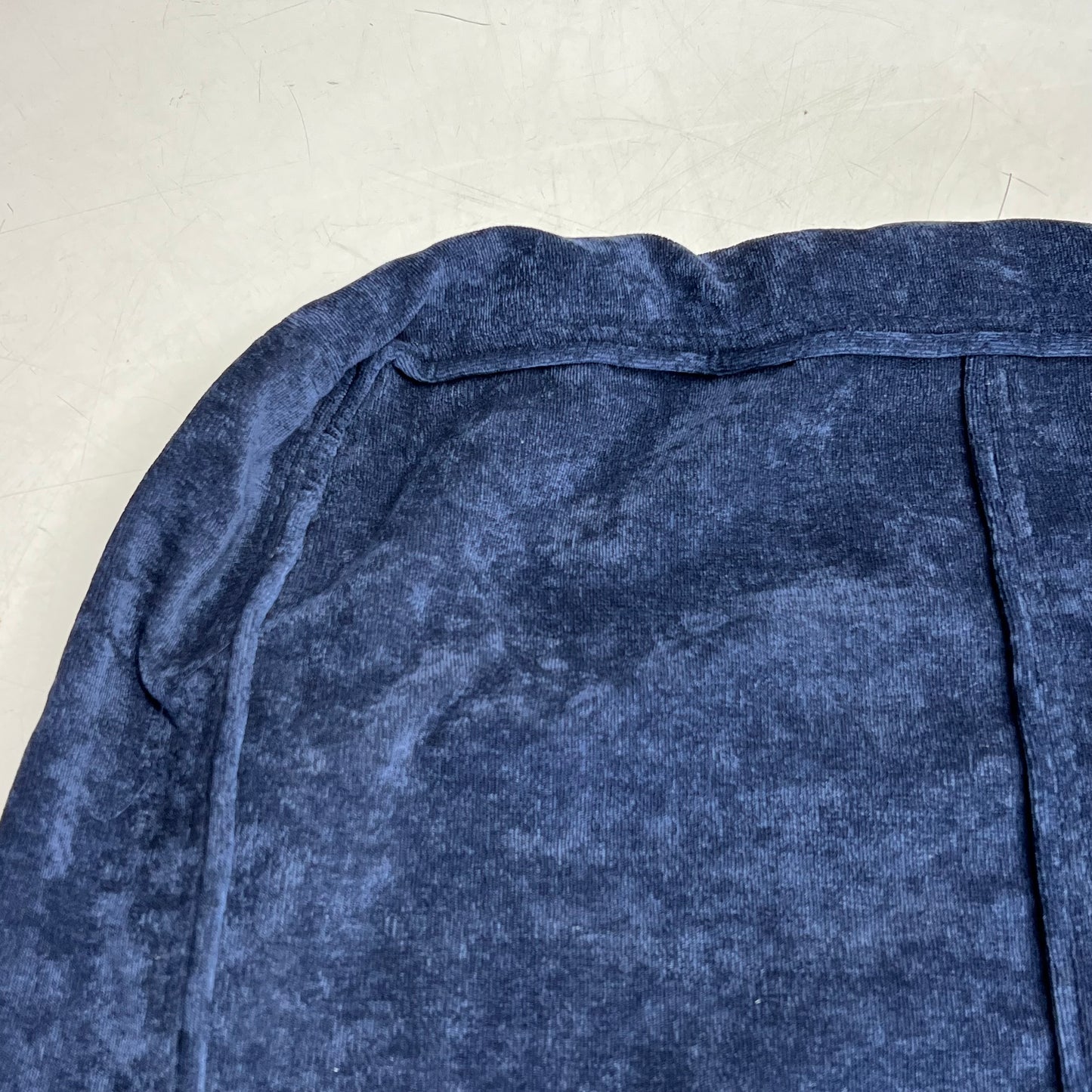 LOVE SAC Deep Angled Side Cover Corded Velvet 29" W X 28.5"T X 6"D Sapphire Navy