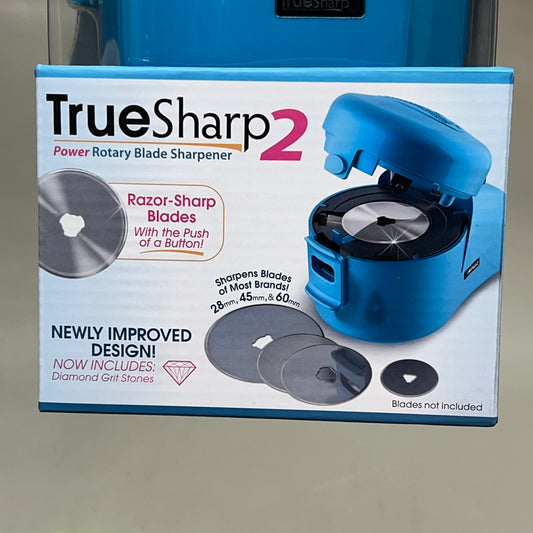 TRUE SHARP 2 High Quality Power Rotary Blade Sharpener Blue TCC-01-21018