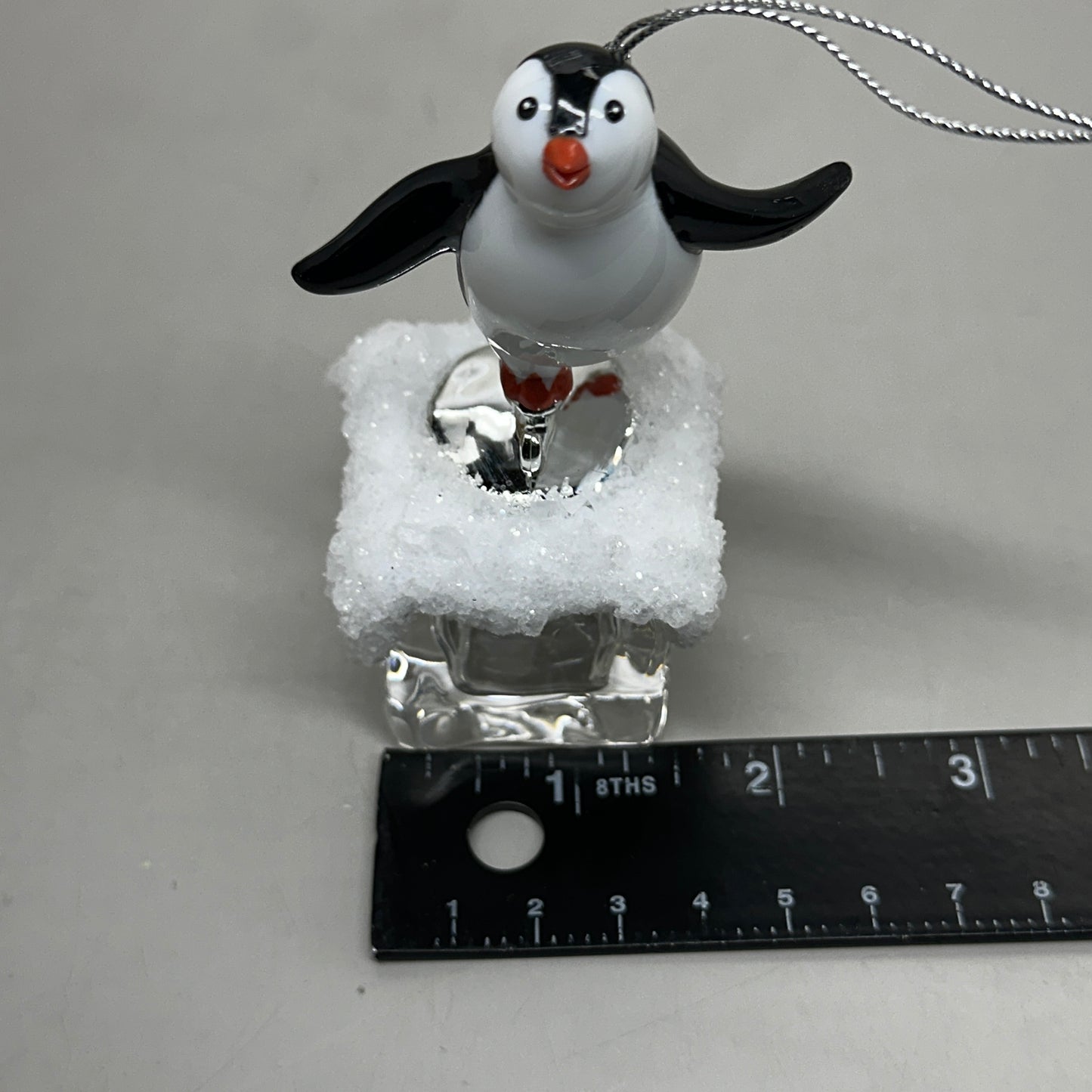 KURT S. ADLER Penguin On Ice Skater Christmas Ornament 4.25" T2458