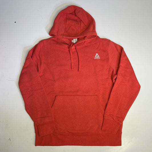 REEBOK Embroidered Logo Oversized Hoodie Women's Sz L Baked Apple REM233FH03141