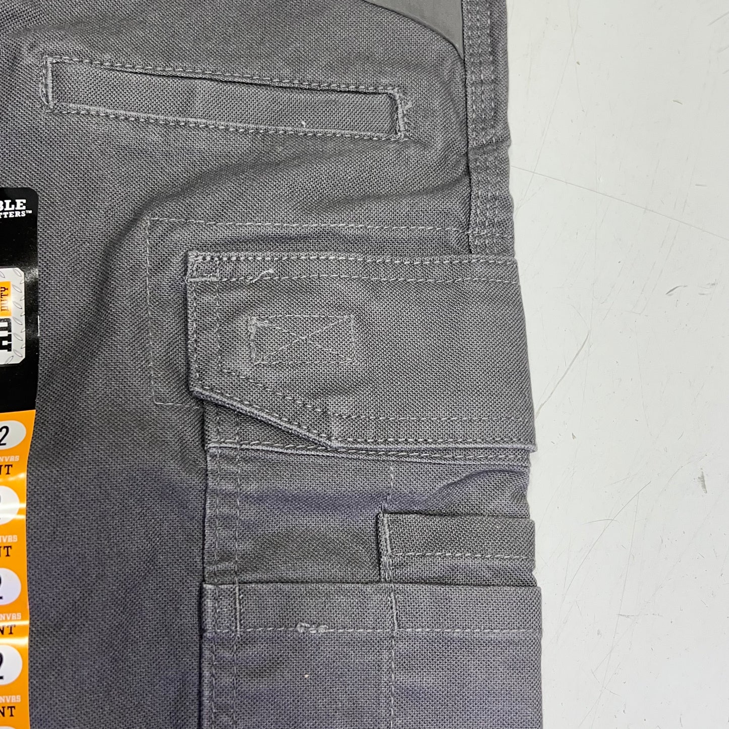 NOBLE OUTFITTERS Full Flex Canvas Cargo Pant Men's Sz 38x34 Wolf Grey 18426