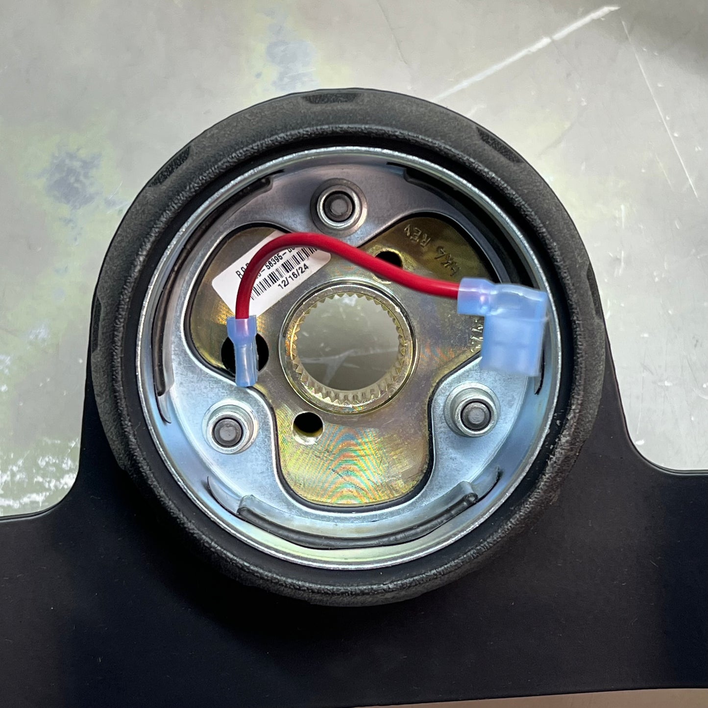 15.5" Steering Wheel For Semi or RV Black BBBL16542SS