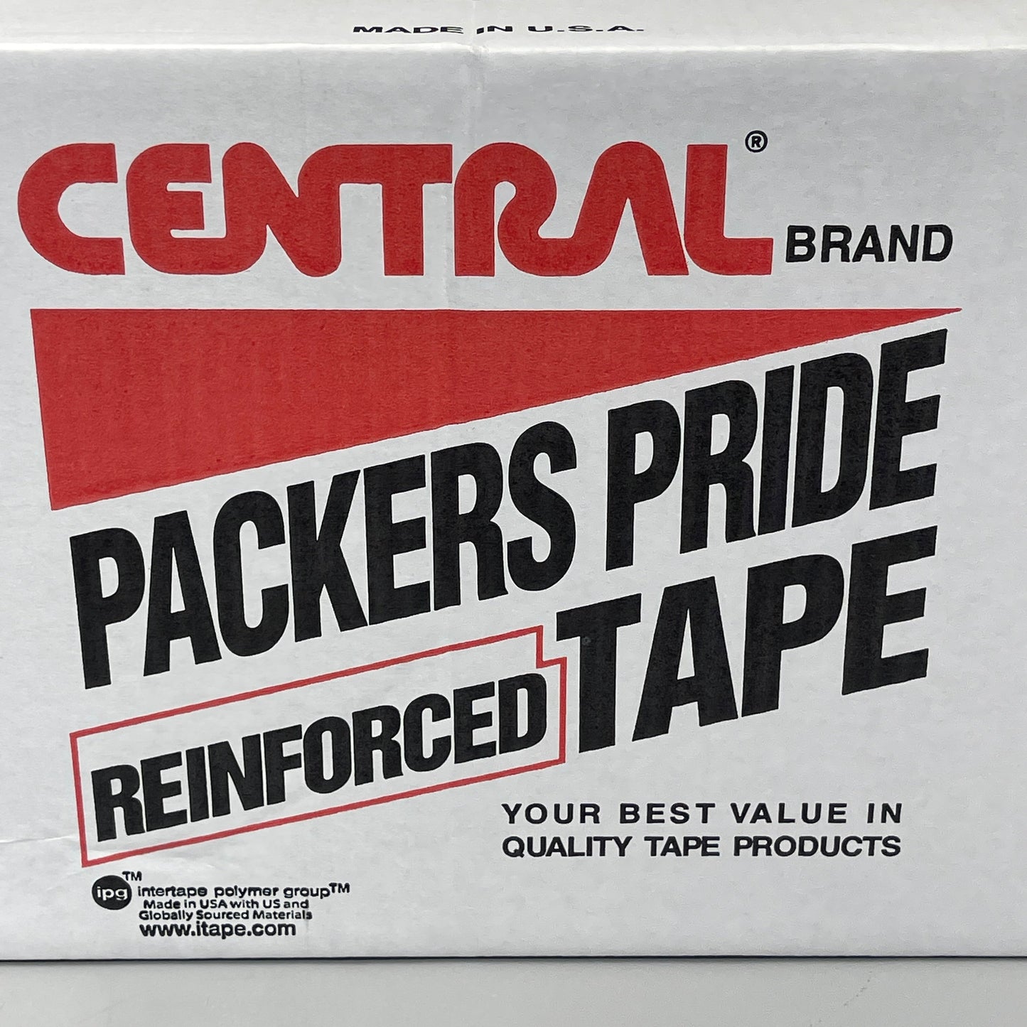 CENTRAL BRAND (6 PACK) Packers Pride Reinforced Water-Activated Tape K6052