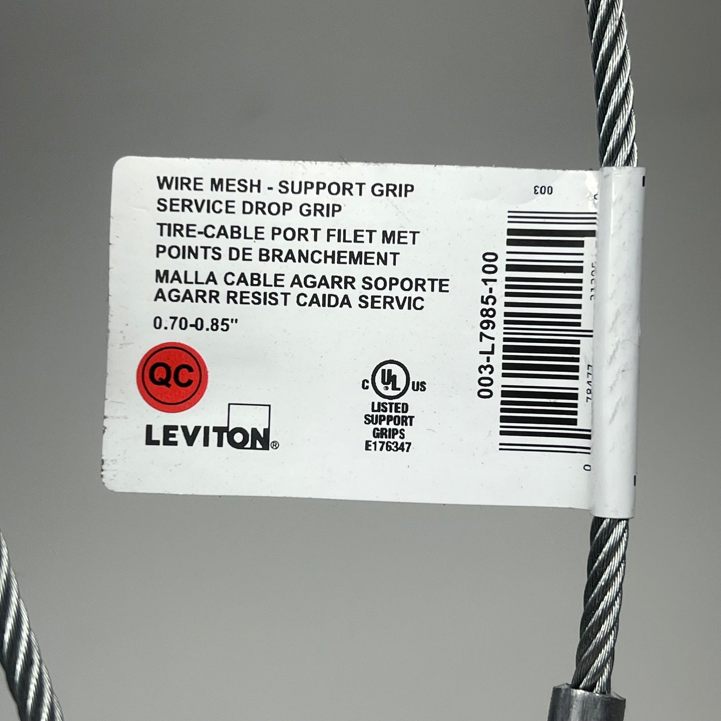 LEVITON Safety Sprint Support Grip 1900lb Breaking Strength 003-L7985-100