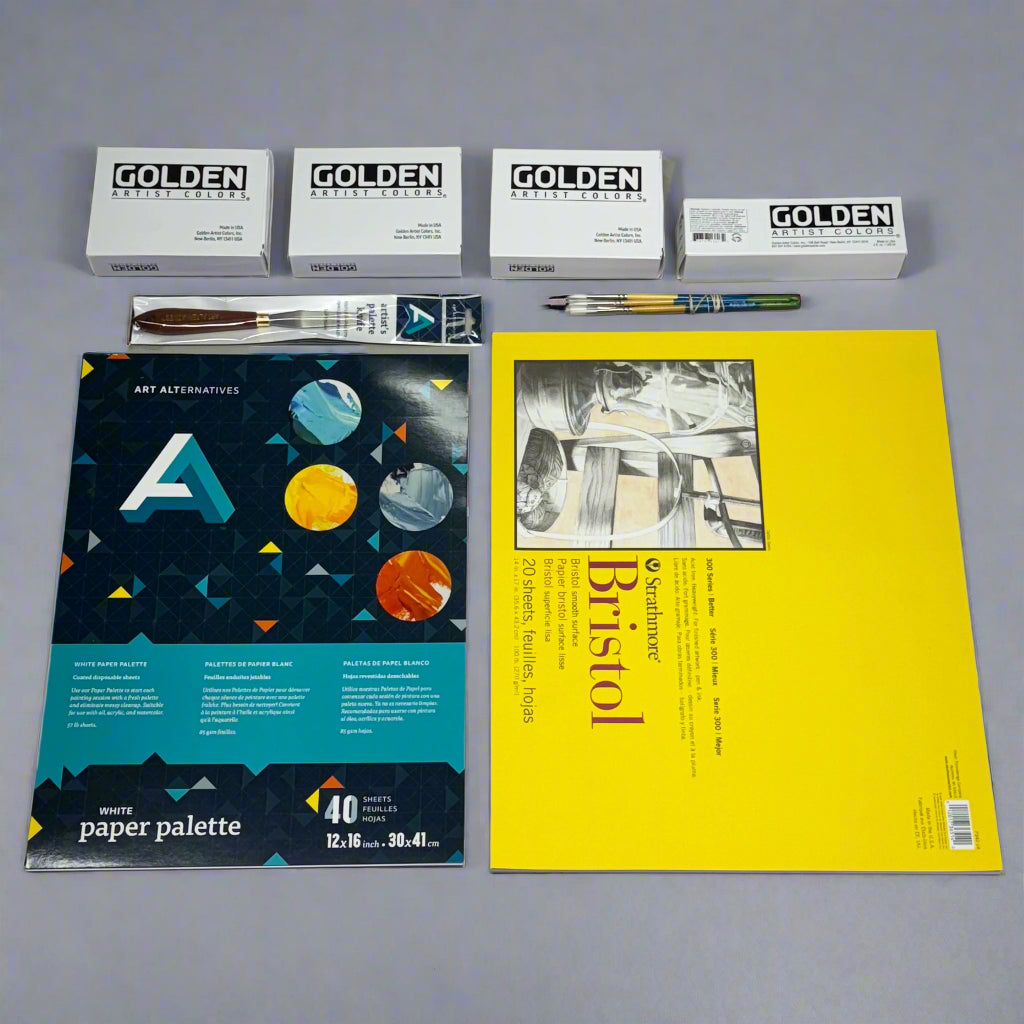 GOLDEN ARTIST Art alternative, Bristol & Colors Fa106 Set