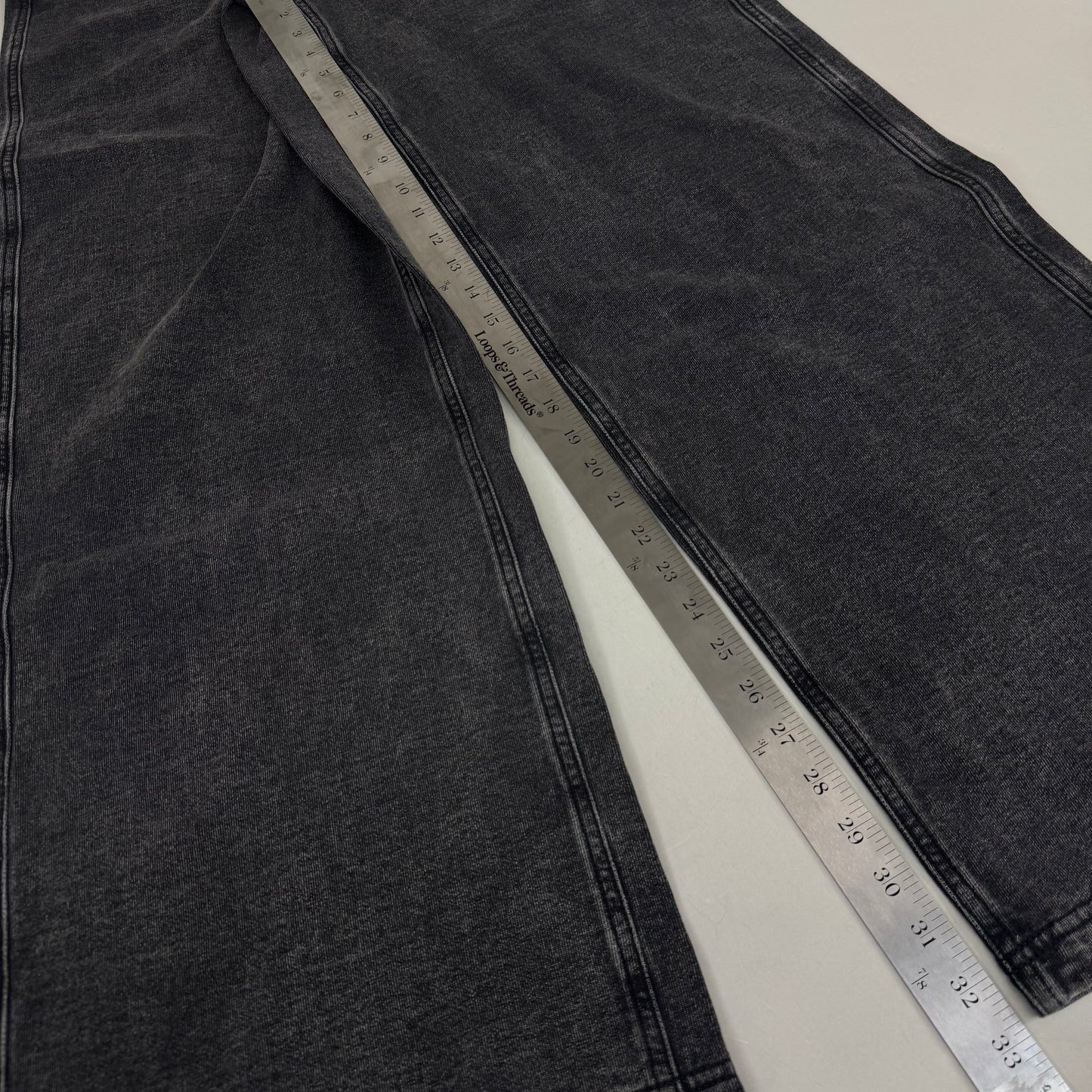 GOOD AMERICAN Jeanius Good Skate Jeans Women's Sz 10 Black GS0409BVN