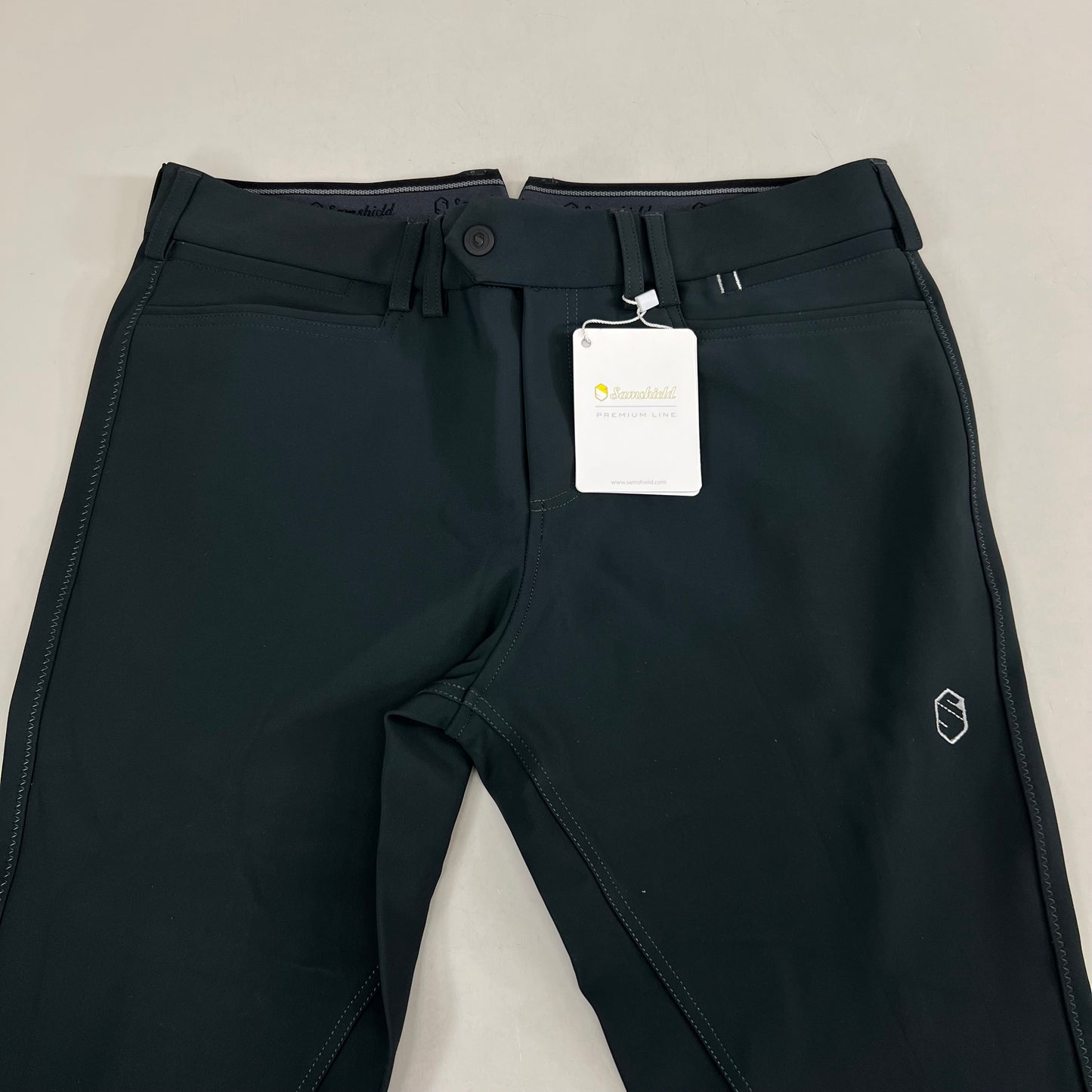 SAMSHIELD Macreu Equestrian Men's Pants Sz US 32, UK 30, FR 42 Moonless Night Black