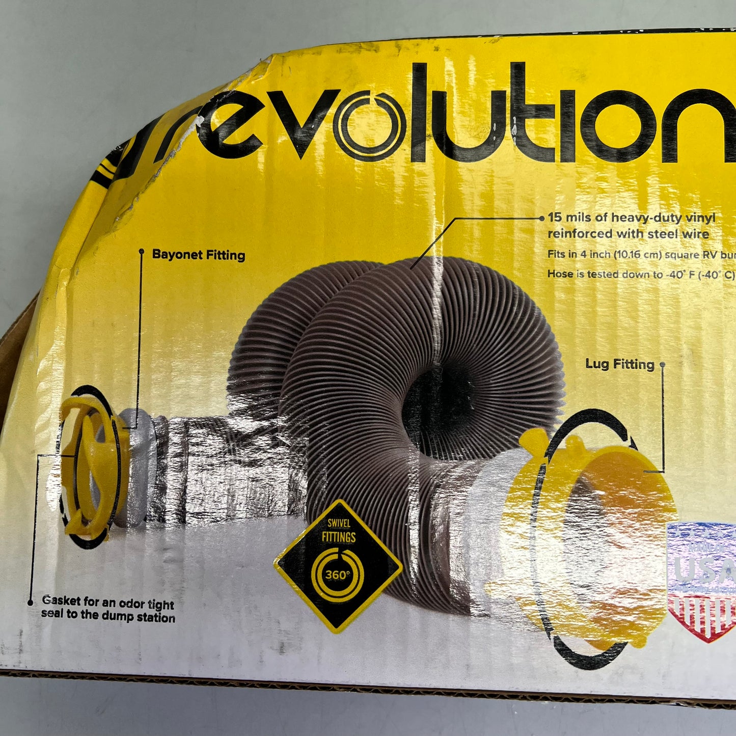 CAMCO Revolution 360 Heavy-Duty Camper/RV Sewer Hose Kit HTS Vinyl 20' 39623