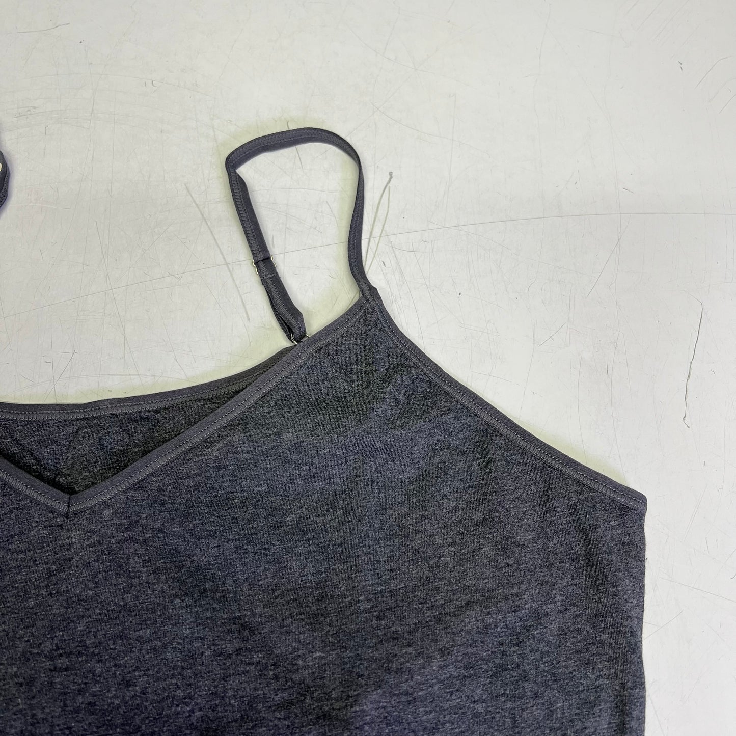 V FOR CITY (SET OF 2) Shelf Bra Camisole Tank Top Women's Sz 2XL Grey/Black
