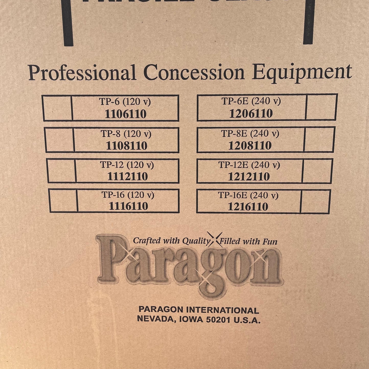 ZA@ Pallet of PARAGON Theater Pop 16 Popcorn Machine 1116110 (AS-IS)