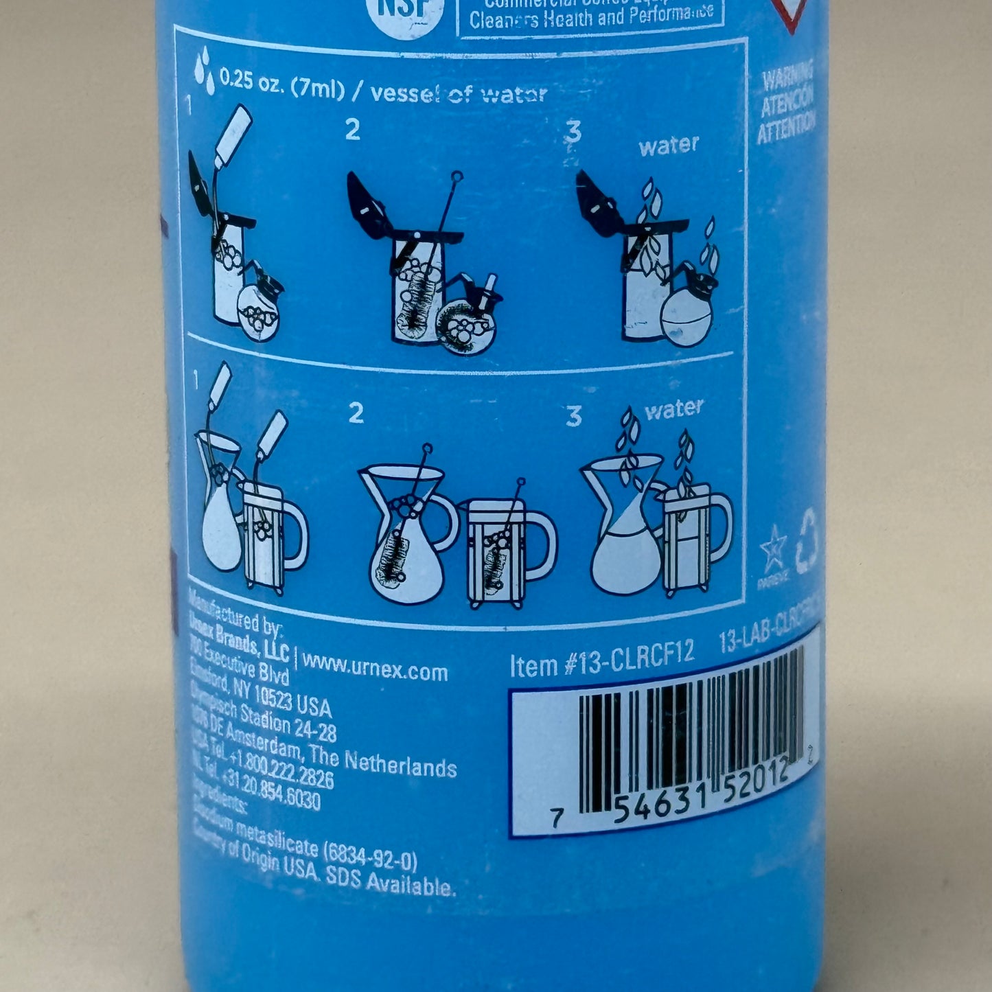 URNEX (NEW) Clearly Coffee Pot Cleaner 3 Pack