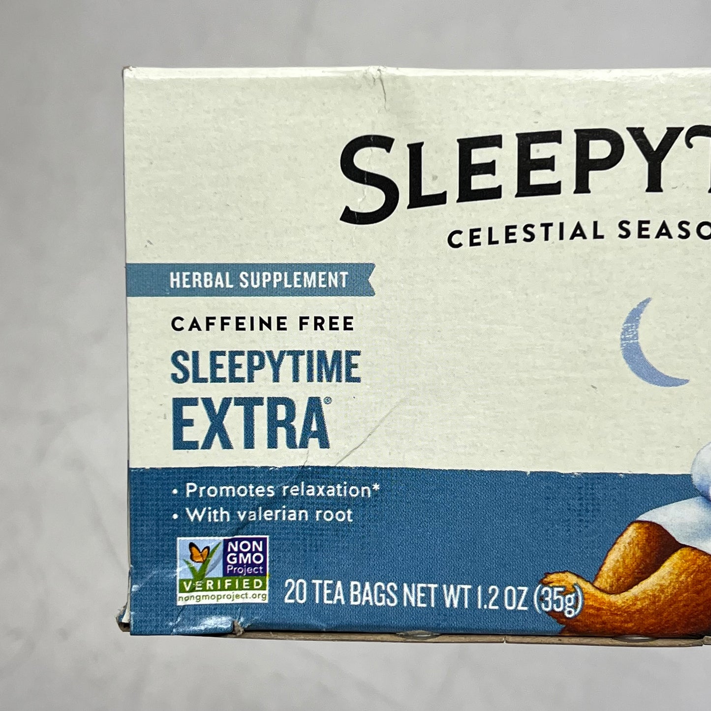 CELESTIAL (6 PACK, 20 EACH) Sleepytime Extra Wellness Tea Caffeine Free BB 07/27