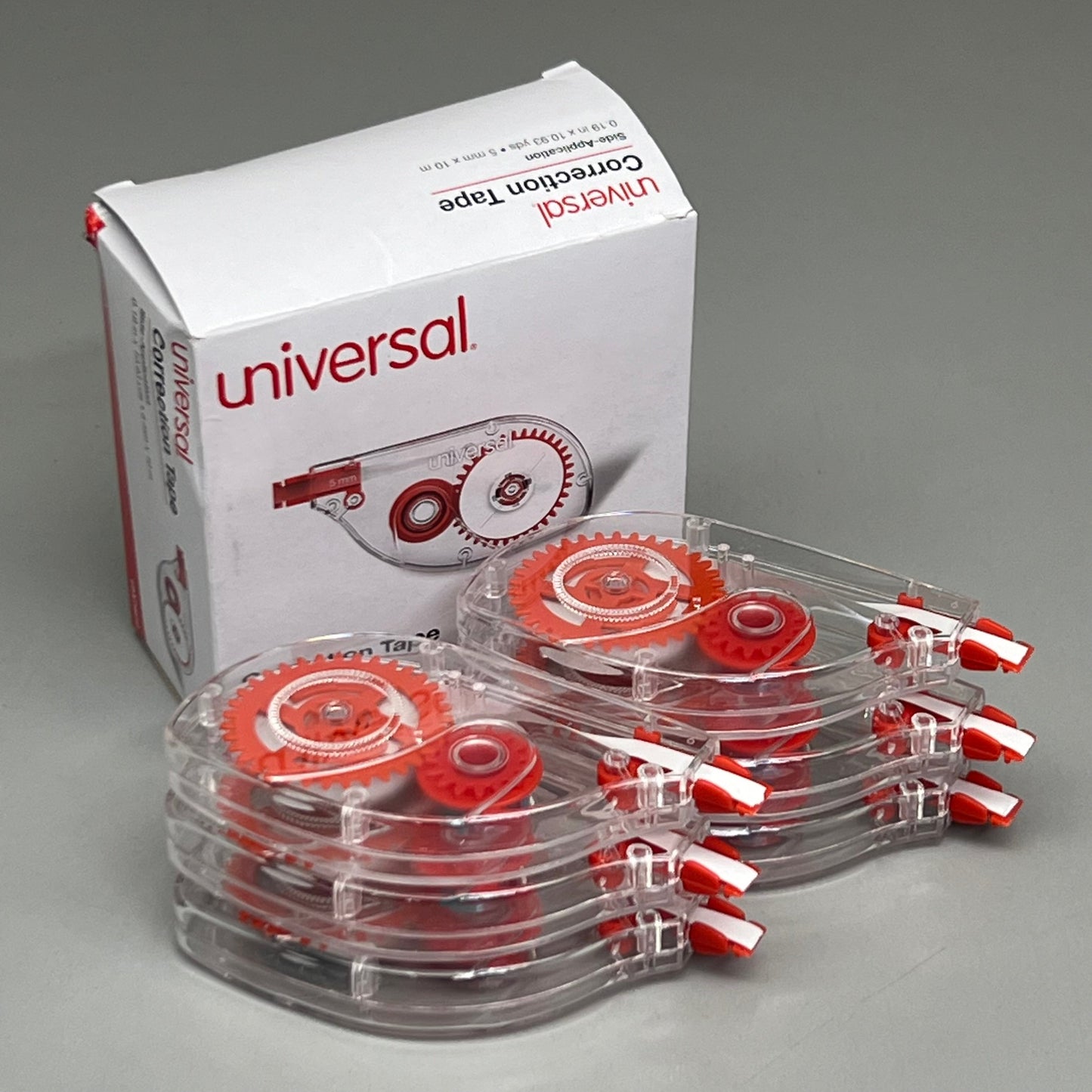 ZA@ UNIVERSAL Correction Tape (6-PK) Side Application UNV75610 5mm x 10.93yd H