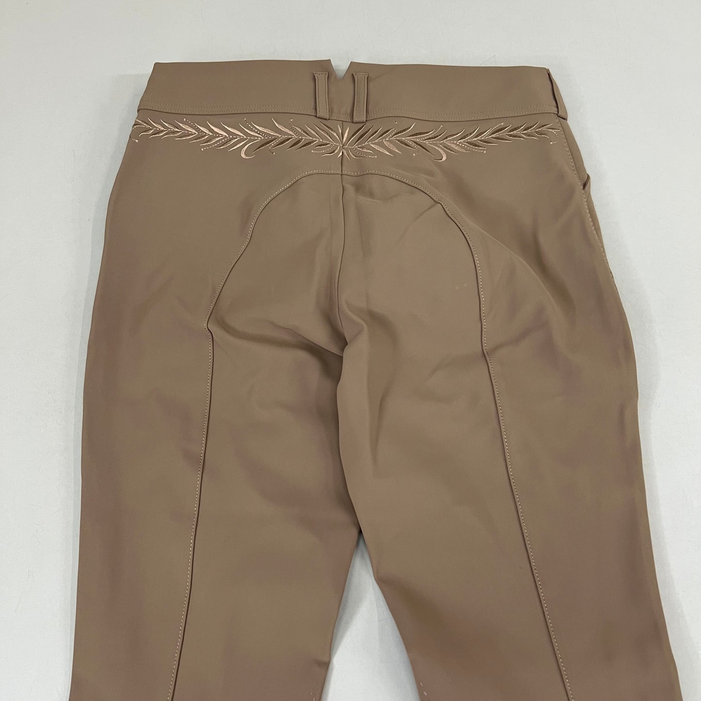 SAMSHIELD Delice Flower Equestrian Pants Women's Sz US 26, UK 8, FR 36 Camel