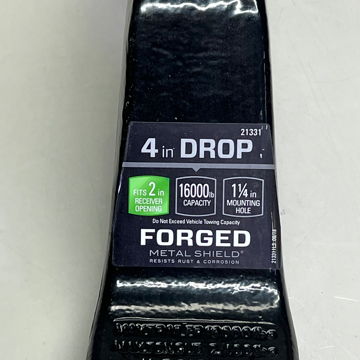 REESE TOWPOWER Trailer Hitch Ball Mount 4" Drop 2" Raise 16,000 lbs Cap 21331