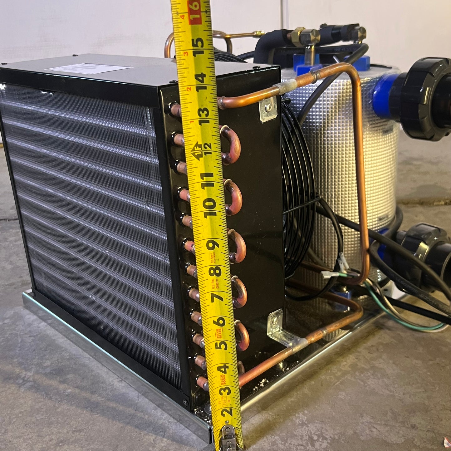 BLUE FALLS Heat Pump 1HP Ice Bath Chiller Water Chiller BF-CHIL1HP-01