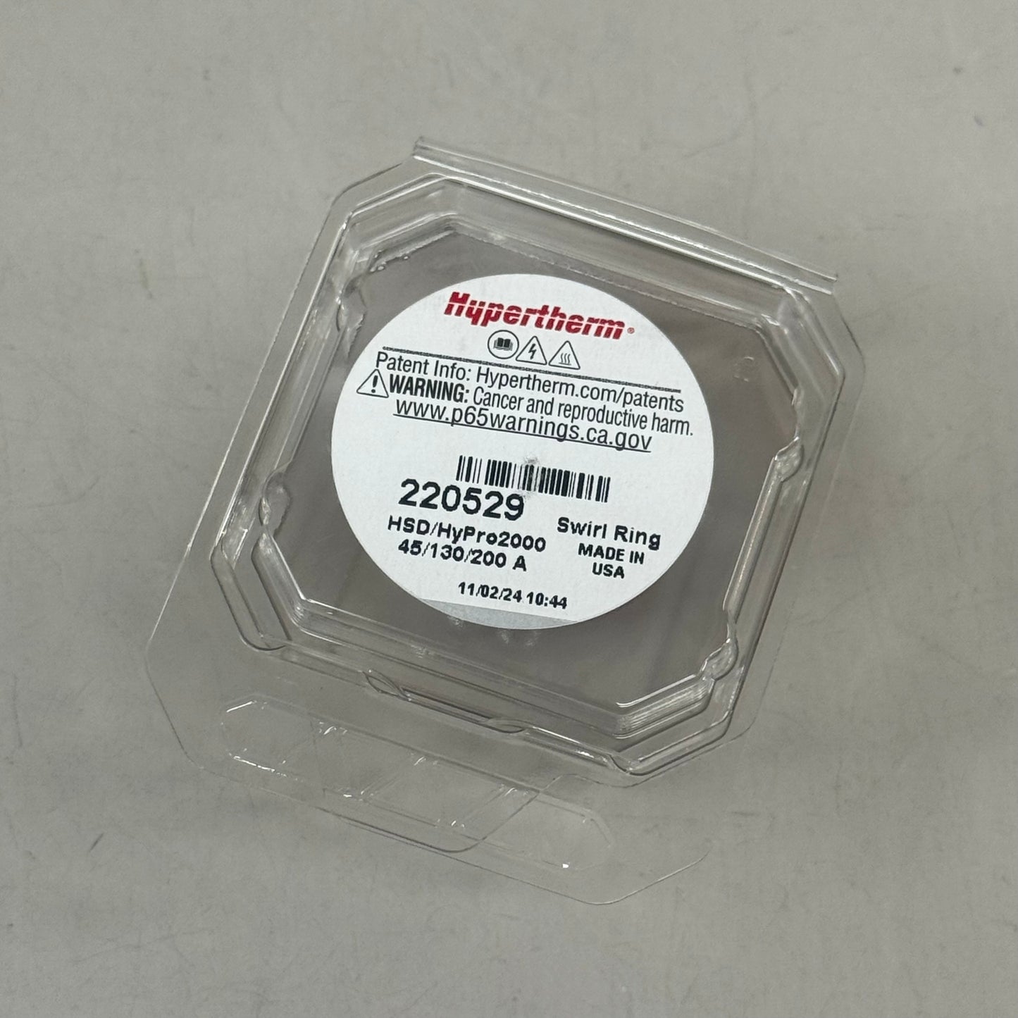 HYPERTHERM Welding Swirl Ring For HSD130 HyPro2000 Air 45/130/200Amp 220529