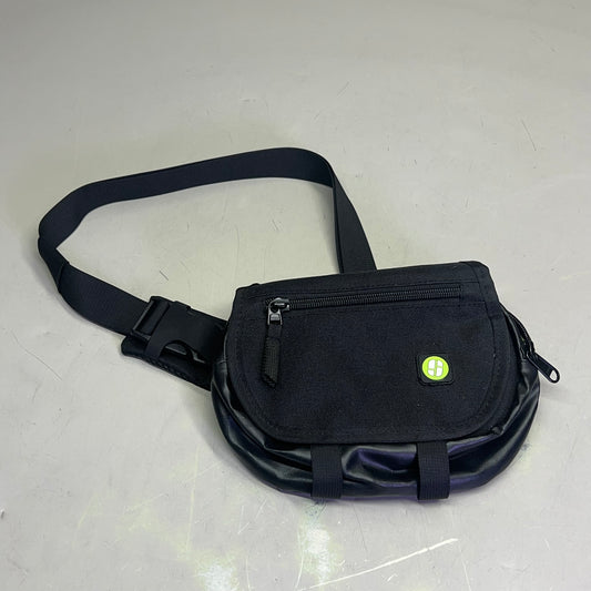 STASH LOGIX Durango Combo Lock Smell Proof Fanny Pack  9" Bag 50" Sling Black