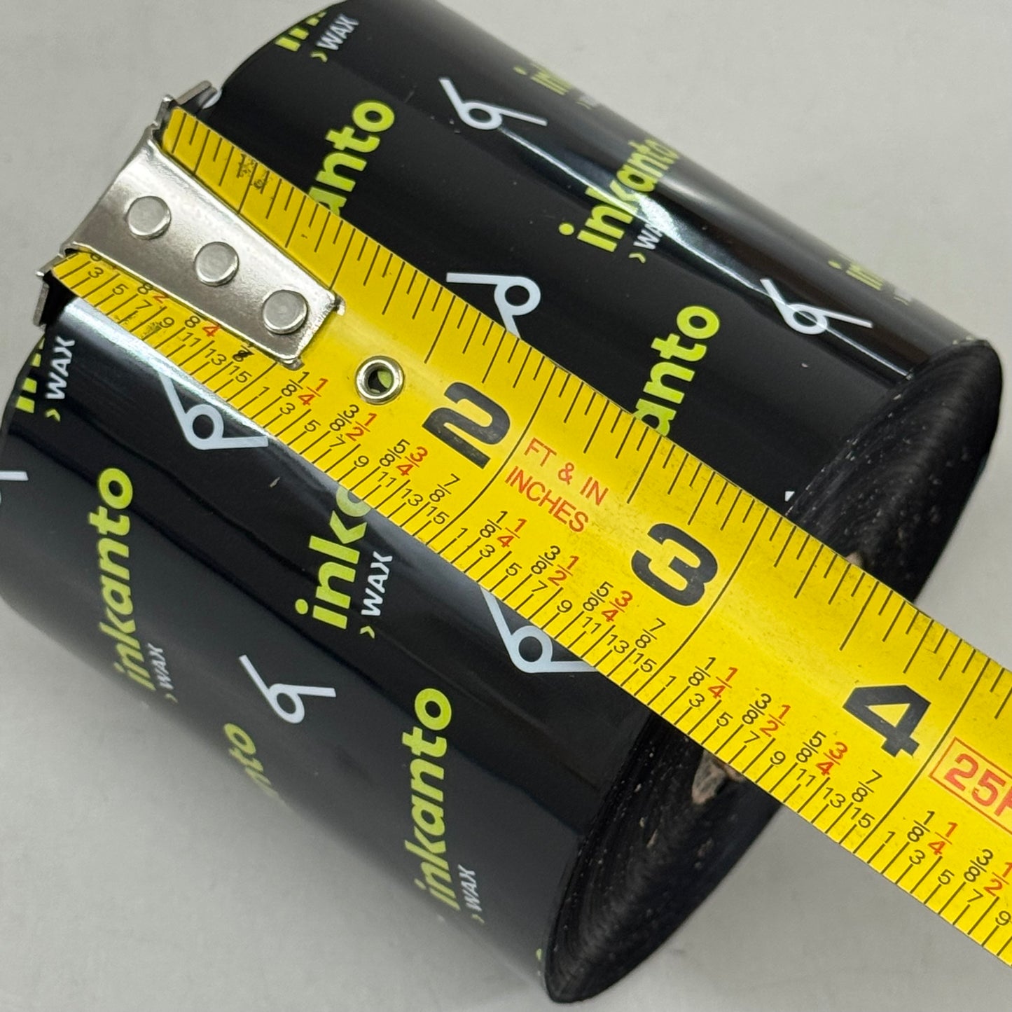 INKANTO (12 Pack) Black Inside Ink Rolls For Printers 2.99"x2001'  Black T43454IO