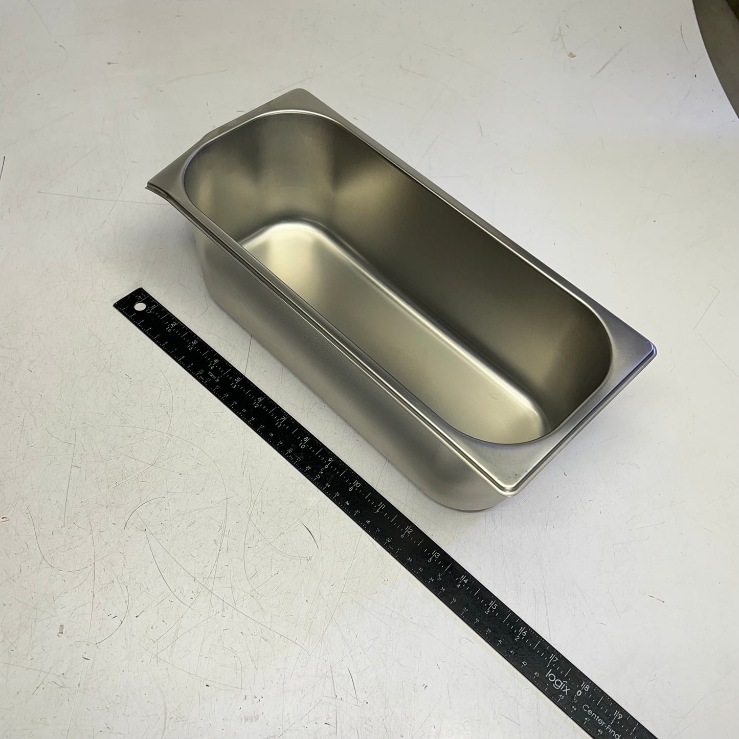 ZA@ CHOICE (9 PACK) 18/8 Stainless Steel Gelato Pan  5 Liter 22 Gauge Silver (As-is)