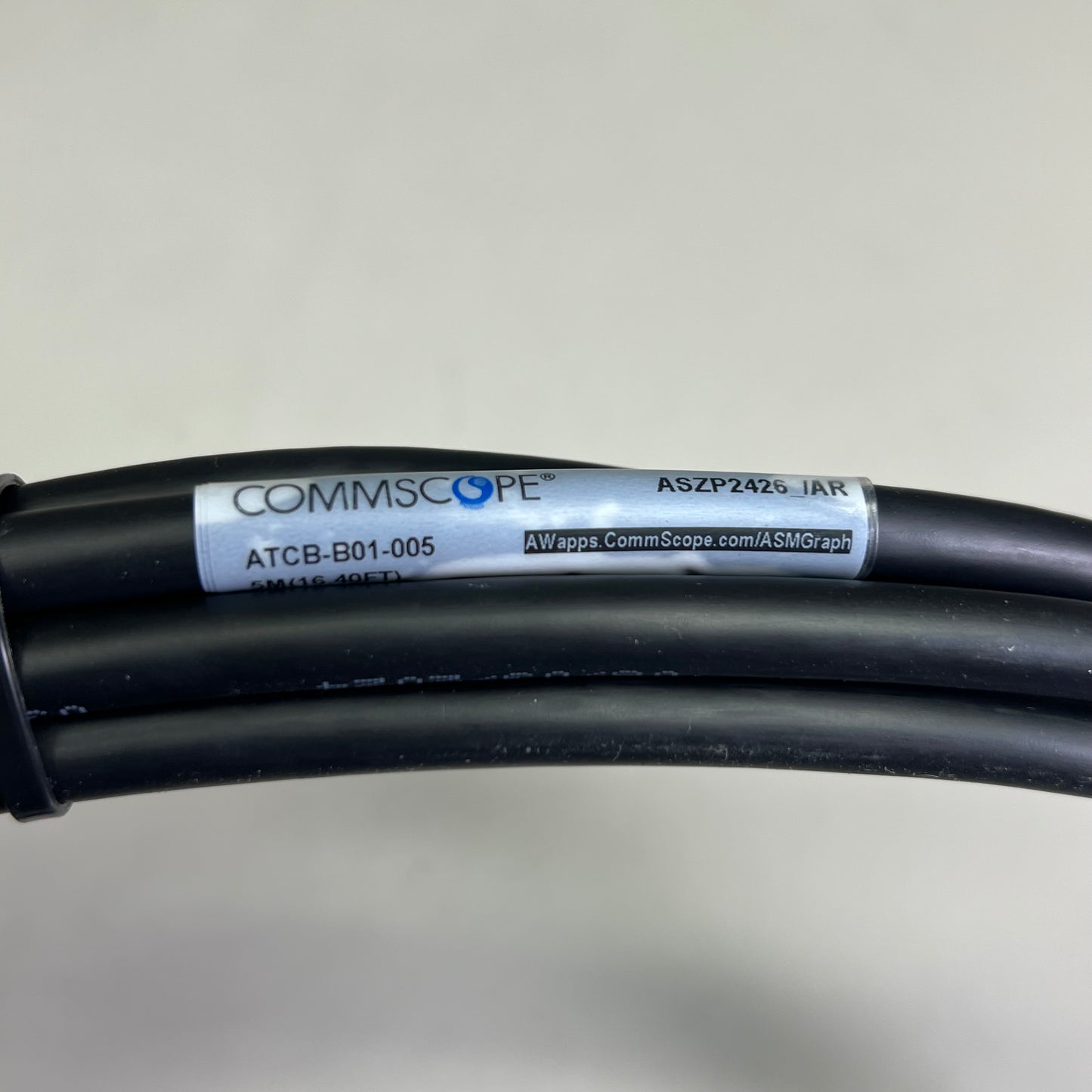 COMMSCOPE Antenna Control Cable Assembly Sz 16.40 ft Black ATCB-B01-005