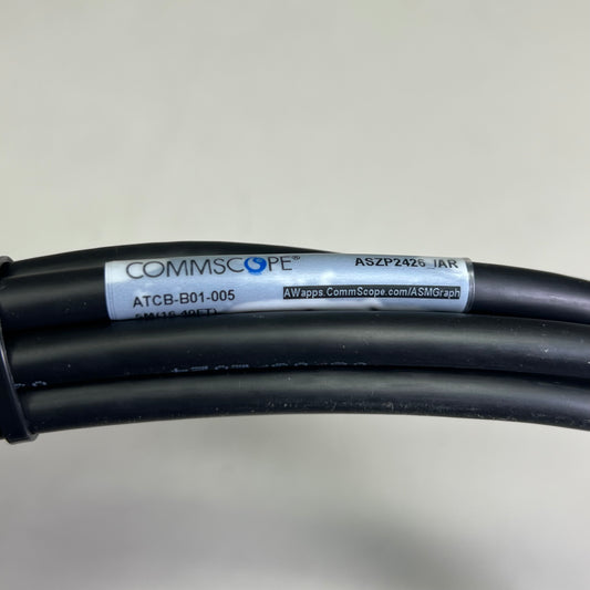 COMMSCOPE Antenna Control Cable Assembly Sz 16.40 ft Black ATCB-B01-005
